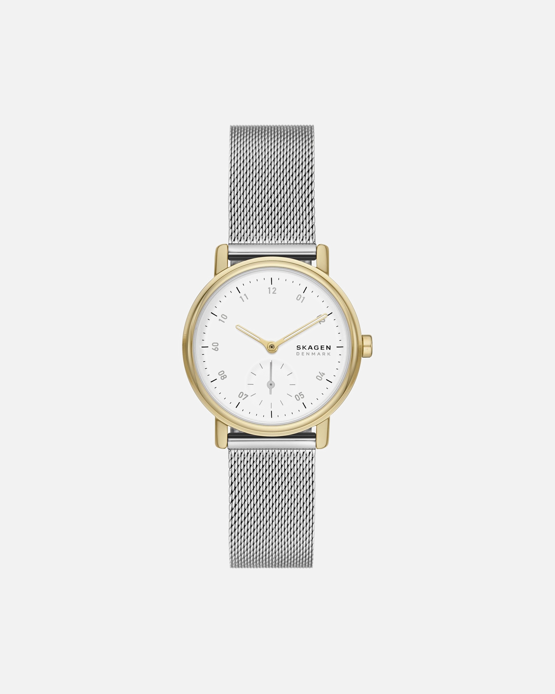 Uhr für Weiblich Skagen Damenuhr Edelstahl gold, silber