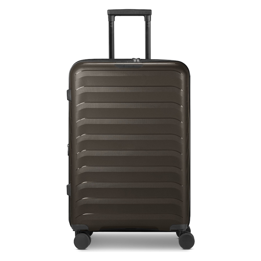 d & n Toronto 4 Rollen Trolley M 65 cm mit Dehnfalte mocha brown Braun Herren