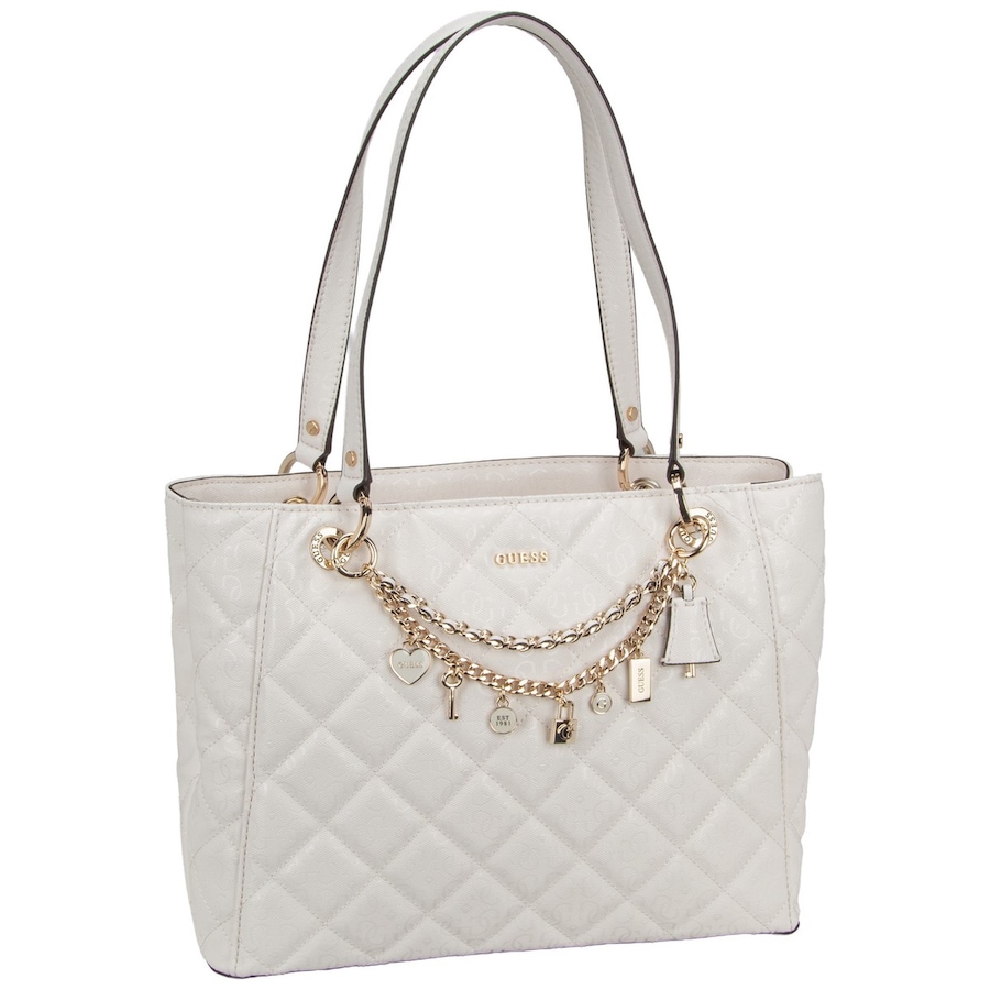 Guess Handtasche Libby Noel Tote Off White Nude Damen