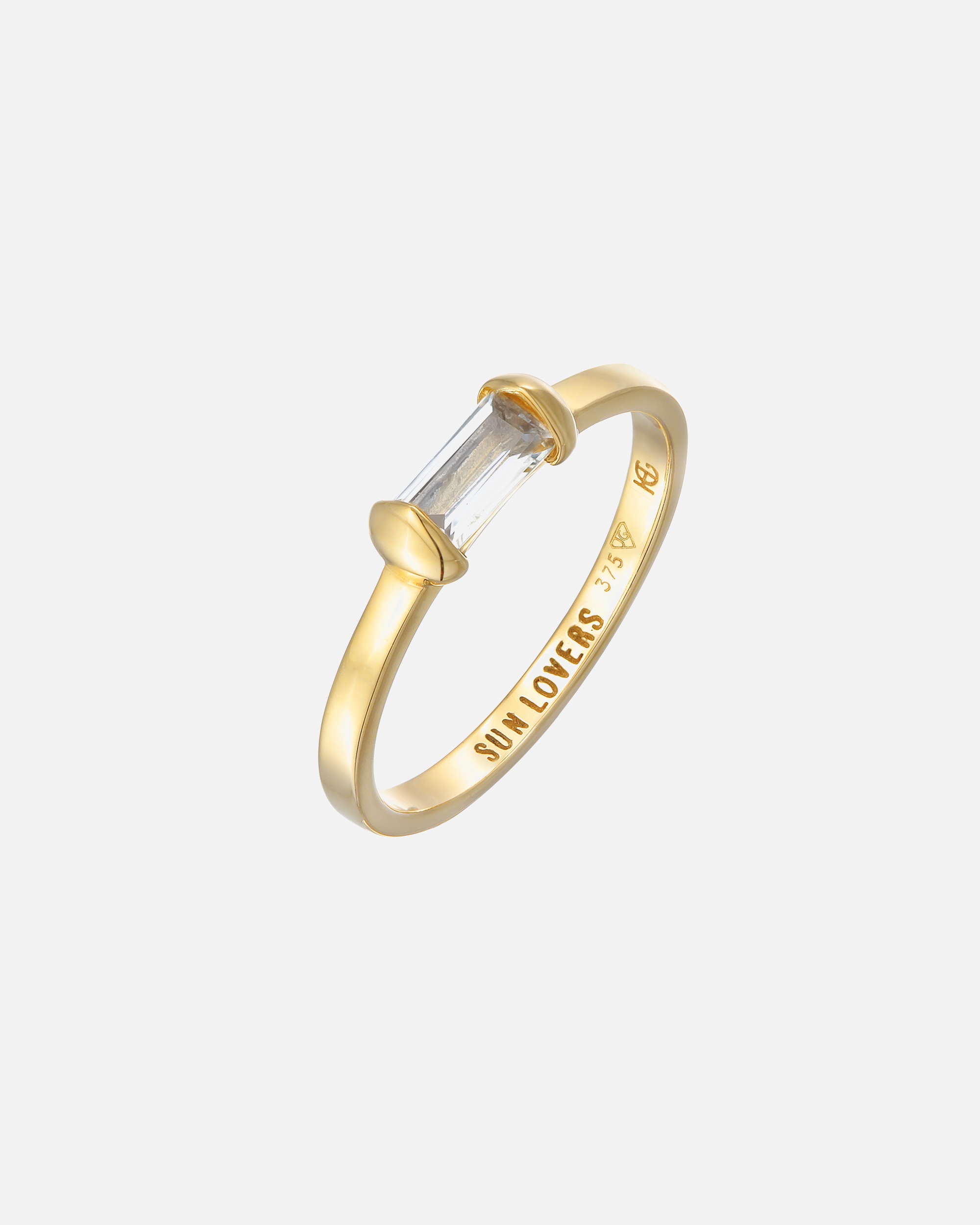 Ring für Weiblich Haze & Glory Default Brand Line Verlobungsring - Elope 375 Gelbgold 54
