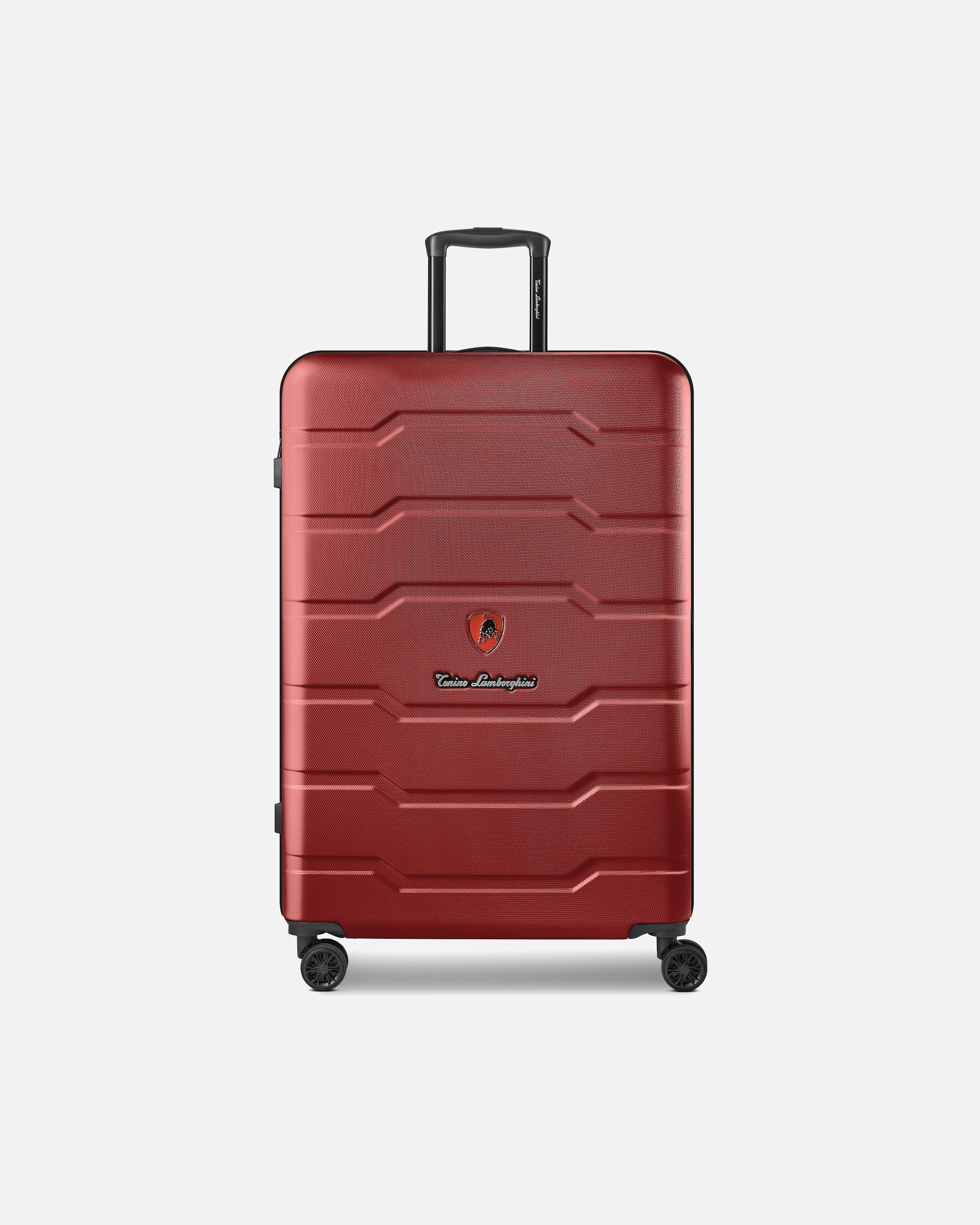 Trolley für Männlich Tonino Lamborghini Bologna 4 Rollen Trolley L 77 cm dark red