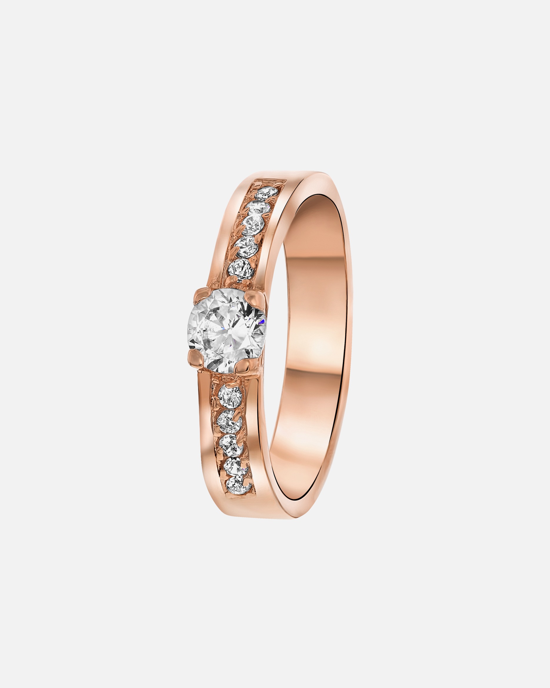 Ring für Weiblich Lucardi Ringe Stahl Rose - 64mm