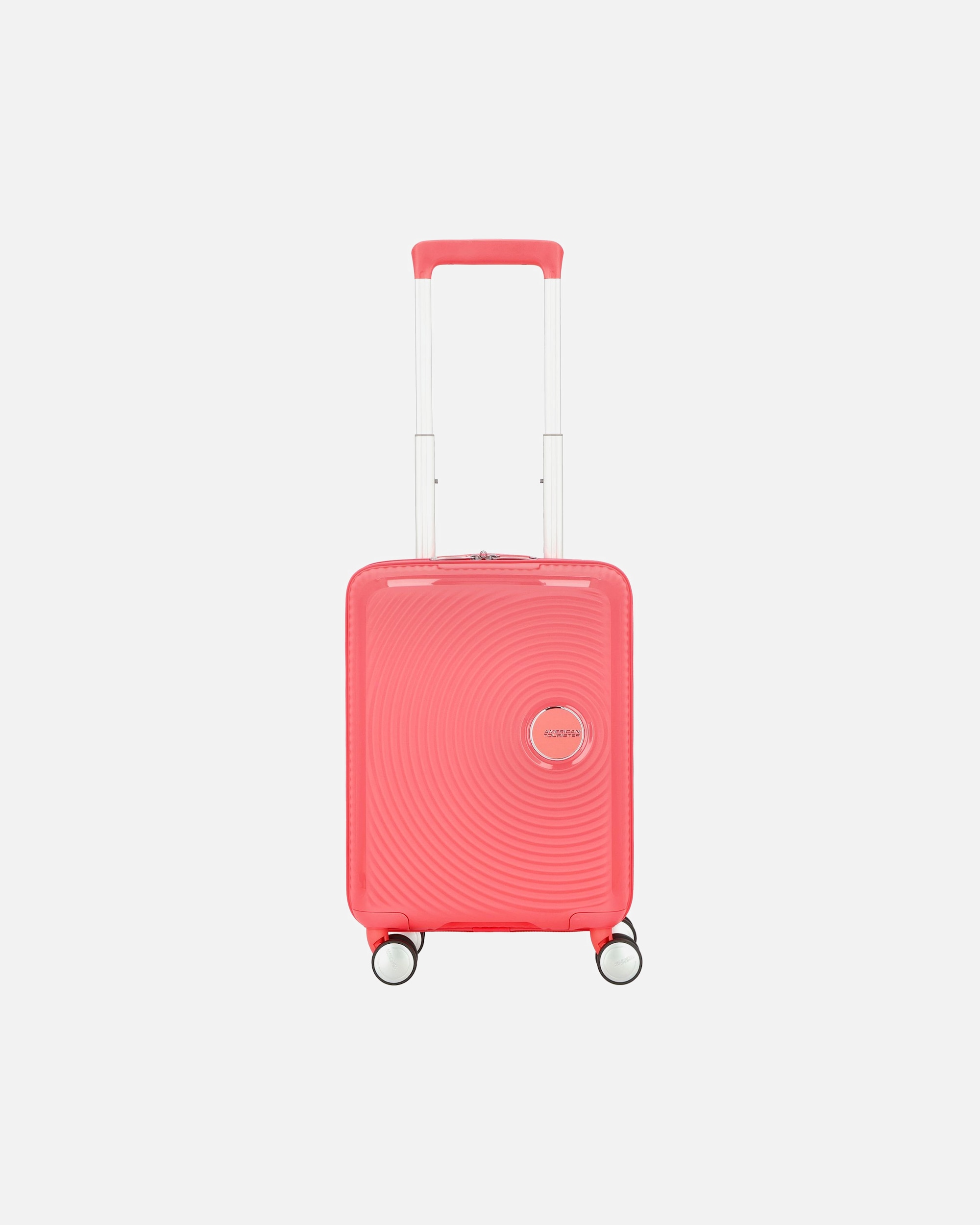 Koffer für Unisex American Tourister Soundbox Mini 4 Rollen Kindertrolley 47 cm sun kissed coral