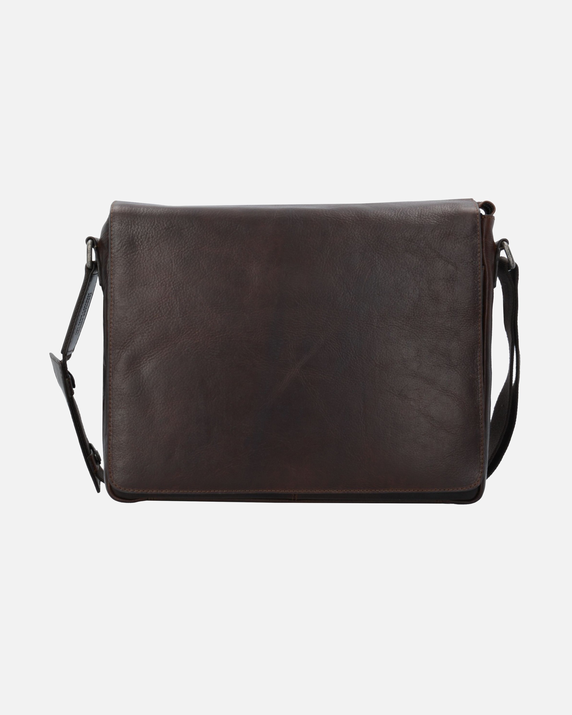 Laptoptasche für Männlich Leonhard Heyden Roma Messenger Leder 38 cm Laptopfach braun