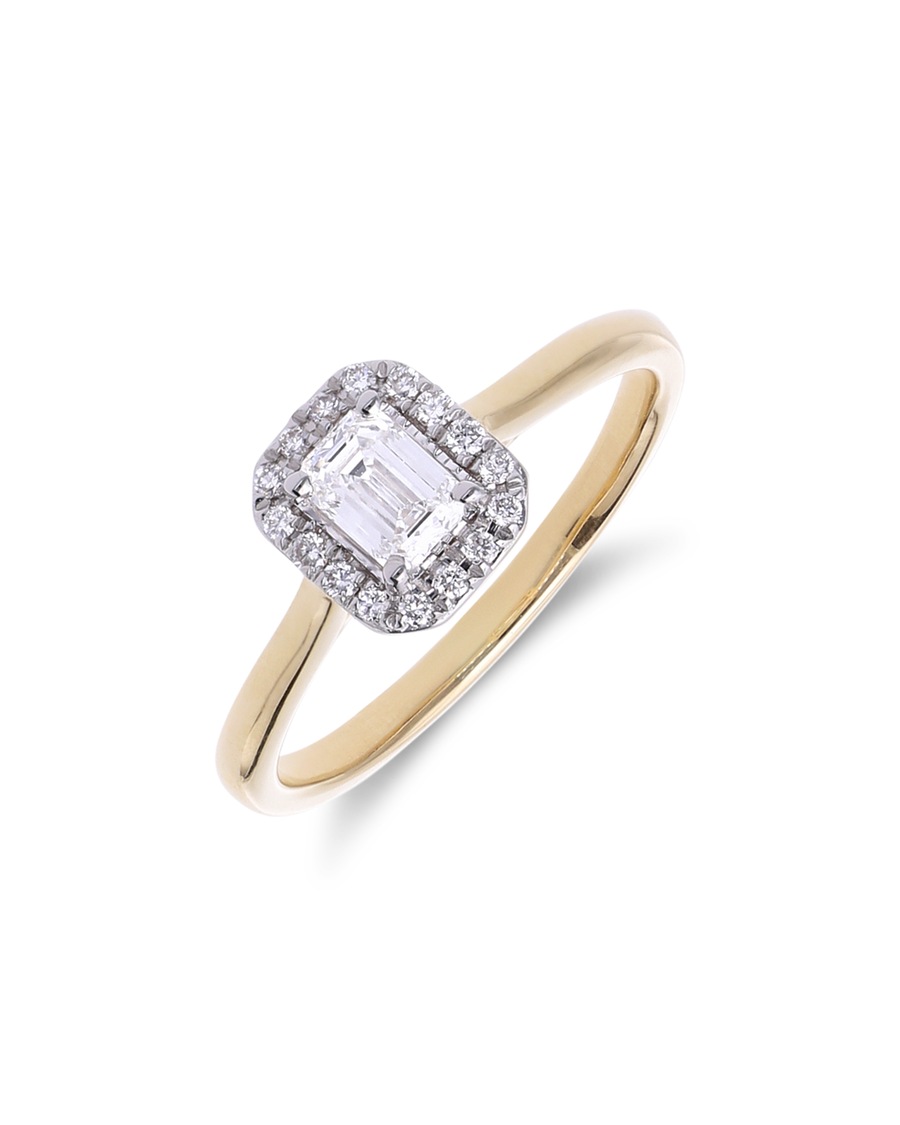 Lucardi Ring 585 Gold 57mm Damen