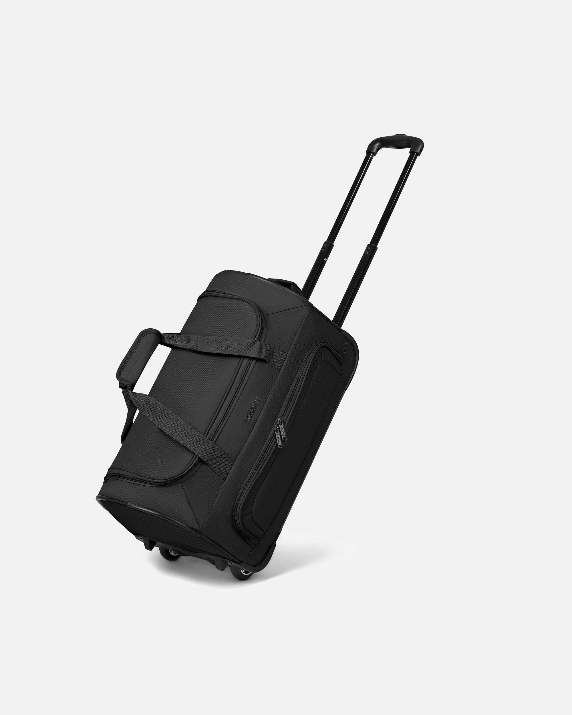 Handgepäckkoffer für Weiblich Redolz Duffle Essentials 2 Rollen Reisetasche 51 cm black