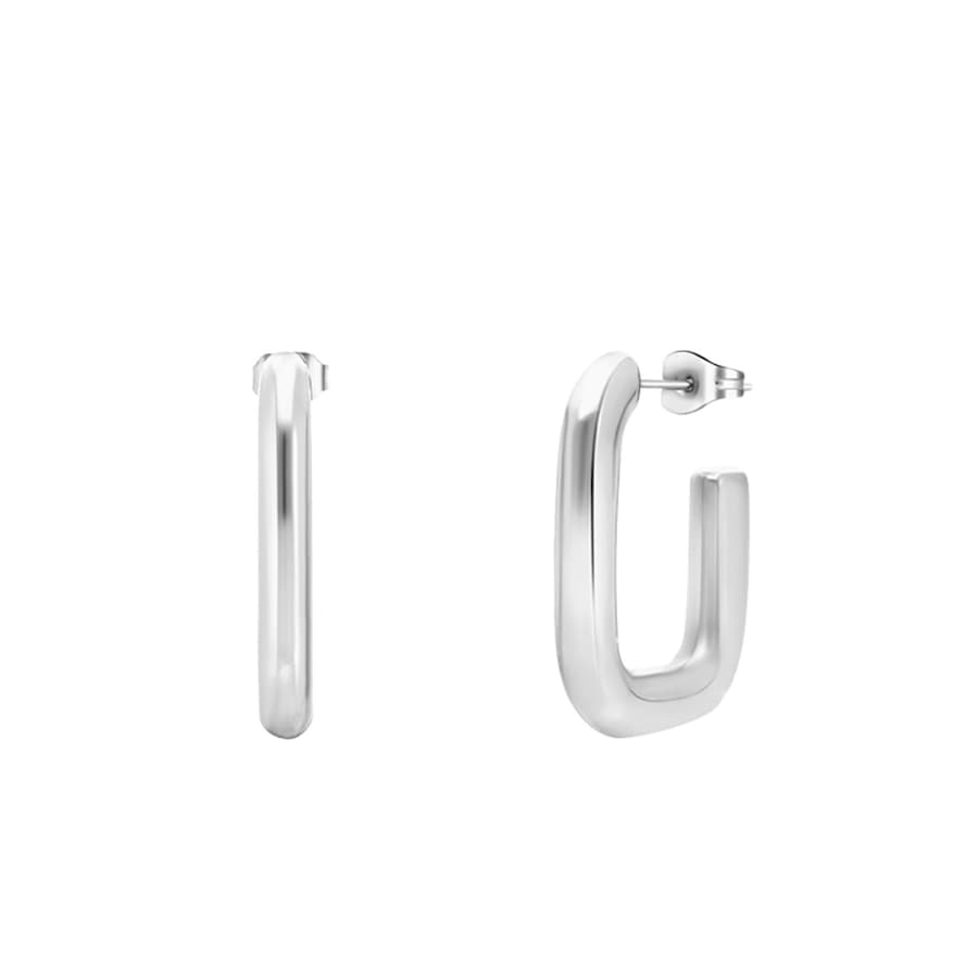 Lucardi Ohrringe 'Rosalie' Stahl Silber Damen