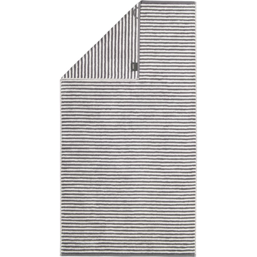 Cawö Handtücher Campus Ringel 955 anthrazit - 77 Duschtuch 70x140 cm Grau
