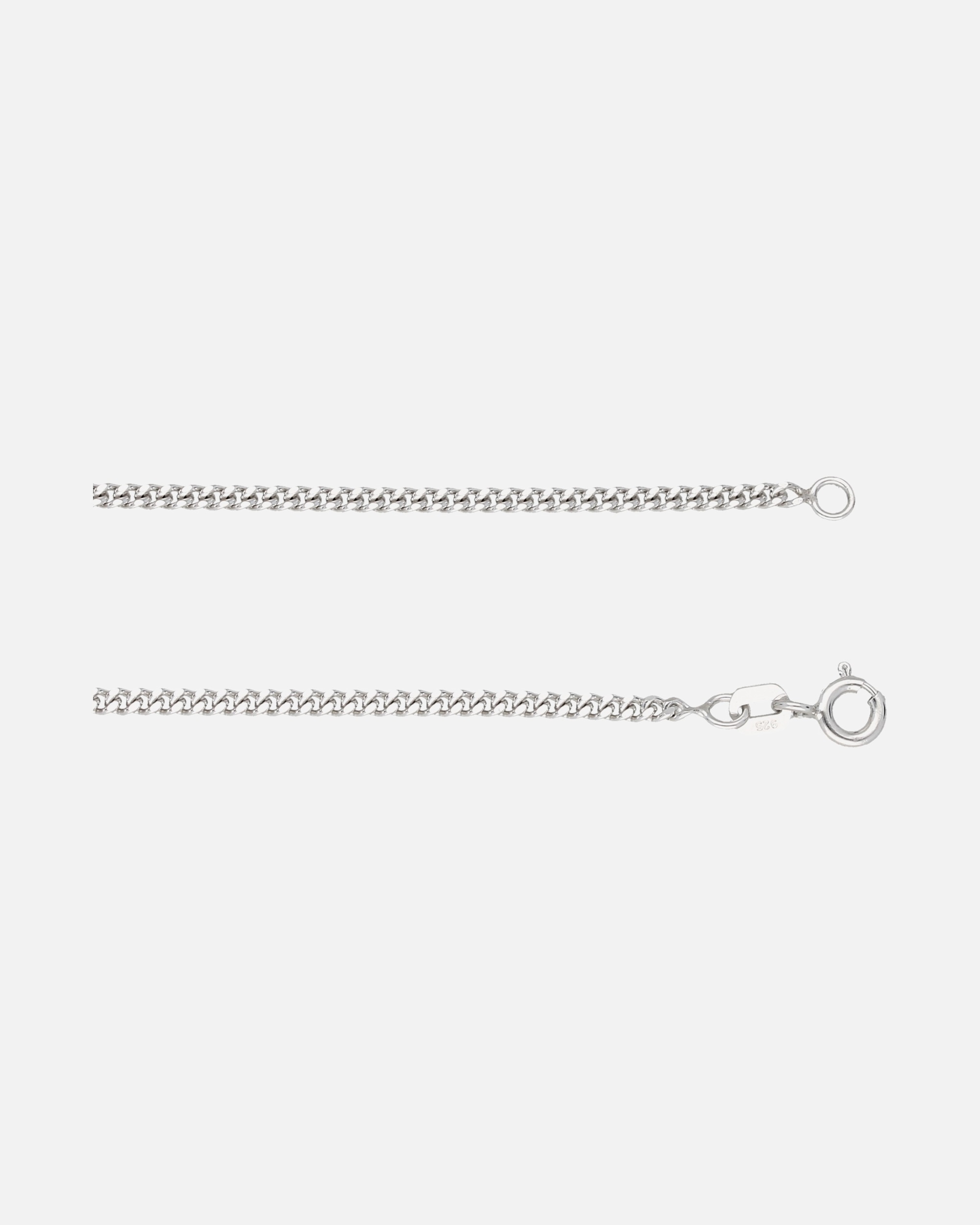 Halskette für Weiblich Smart Jewel Kette Panzerkette, Breite ca. 2,10 mm, Silber 925 50 cm