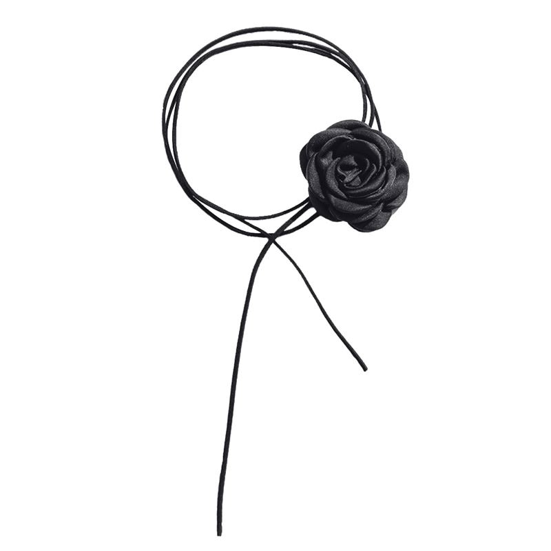 SOHO Rose Choker Halskette Schwarz