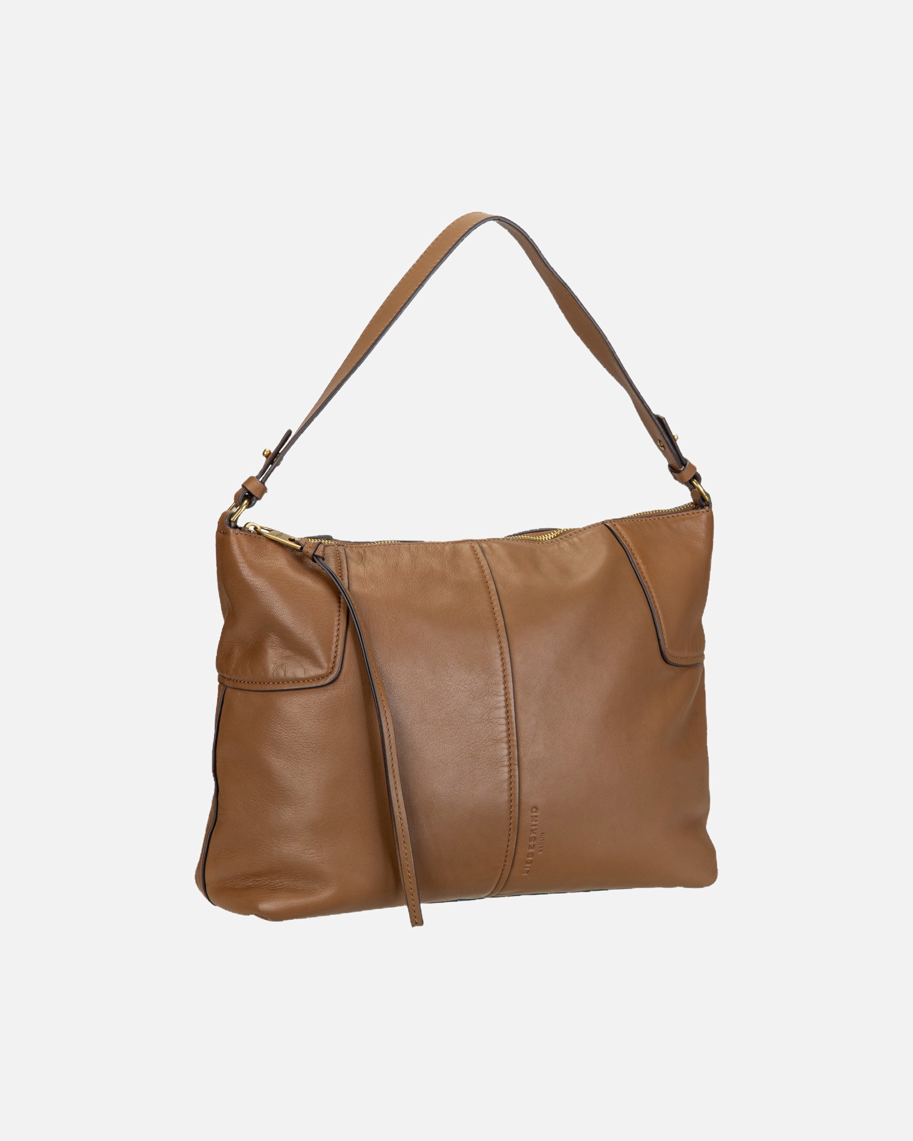 Handtasche für Weiblich Liebeskind Handtasche Mila Hobo M Sheep Natural Sepia
