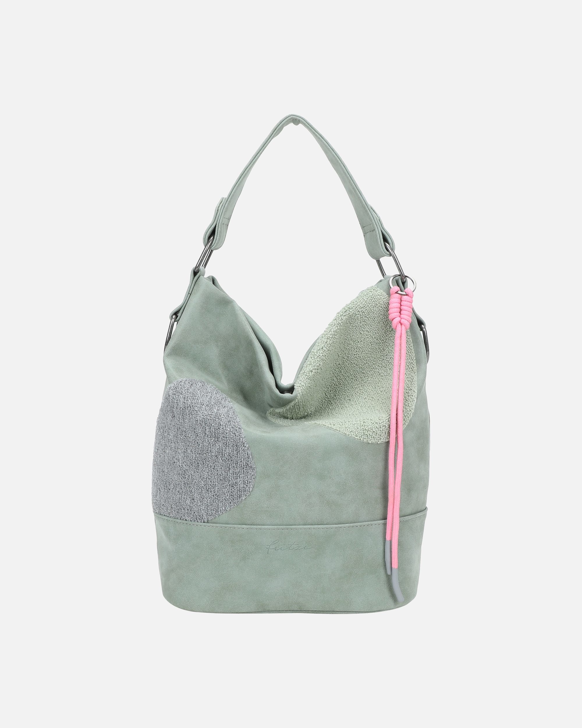 Umhängetasche für Weiblich Fritzi aus Preußen Schultertasche Olga Limited Happy Flocked Jive Soft Berry mit moderner Flockung grün