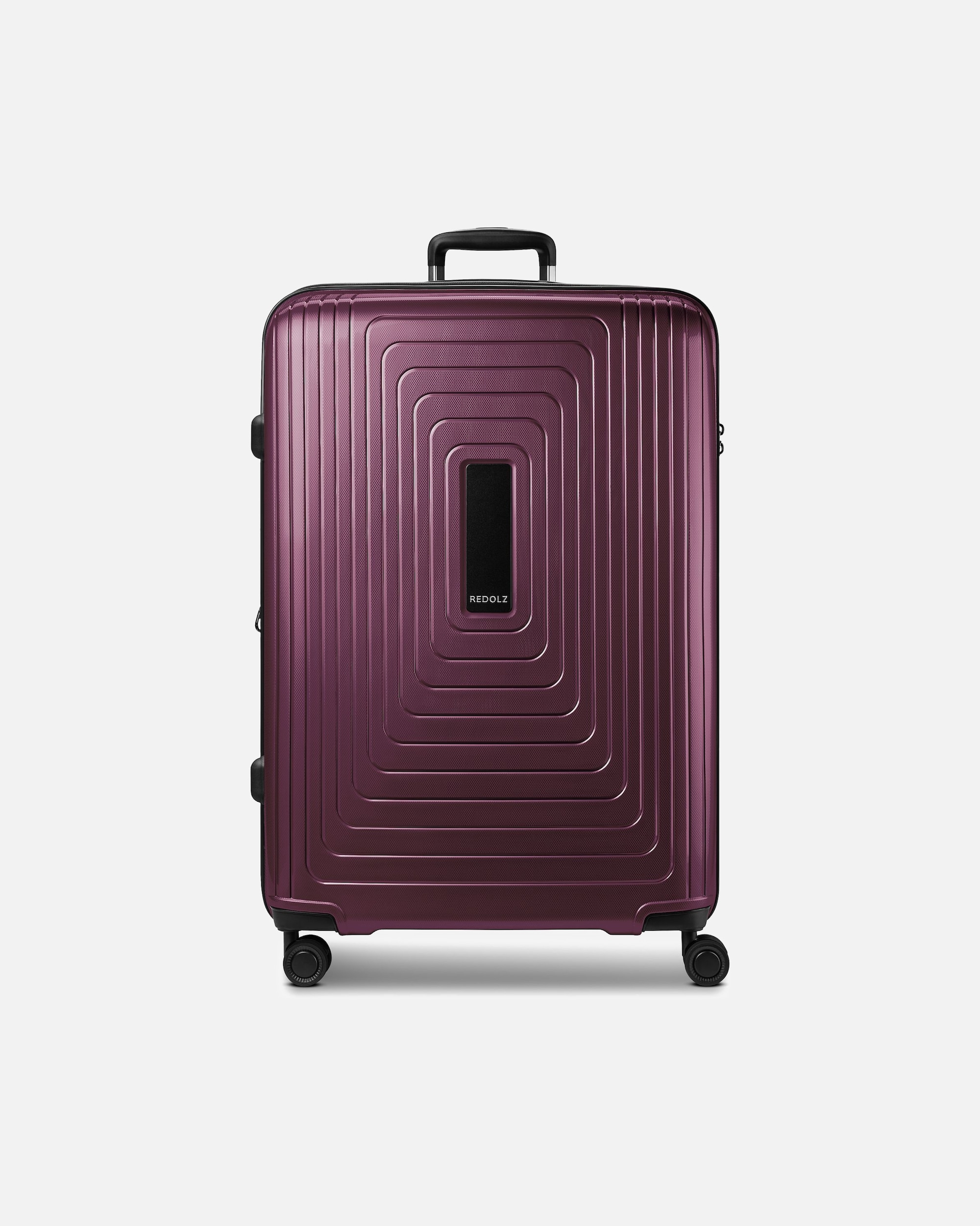 Trolley für Männlich Redolz Essentials 14 4 Rollen Trolley L 77 cm mit Dehnfalte aubergine metallic