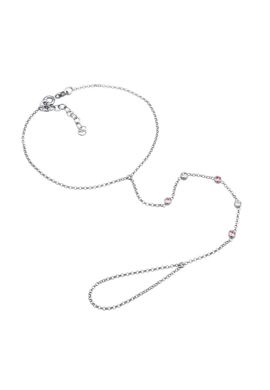 Elli Hand Chain Handkette Armband 925 Silber silberfarben Damen