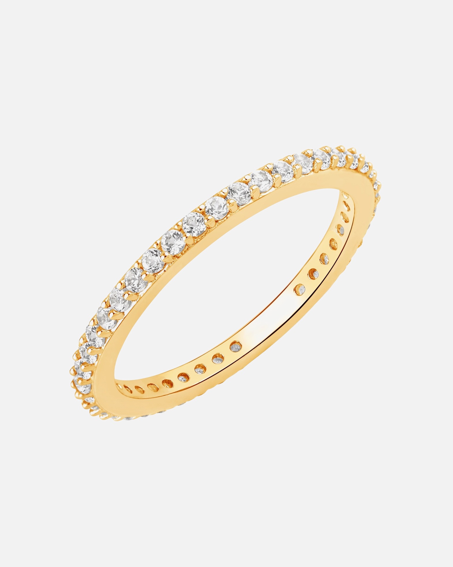 Ring für Weiblich Rafaela Donata Ring aus Sterling Silber in Gelbgold mit Topas 52