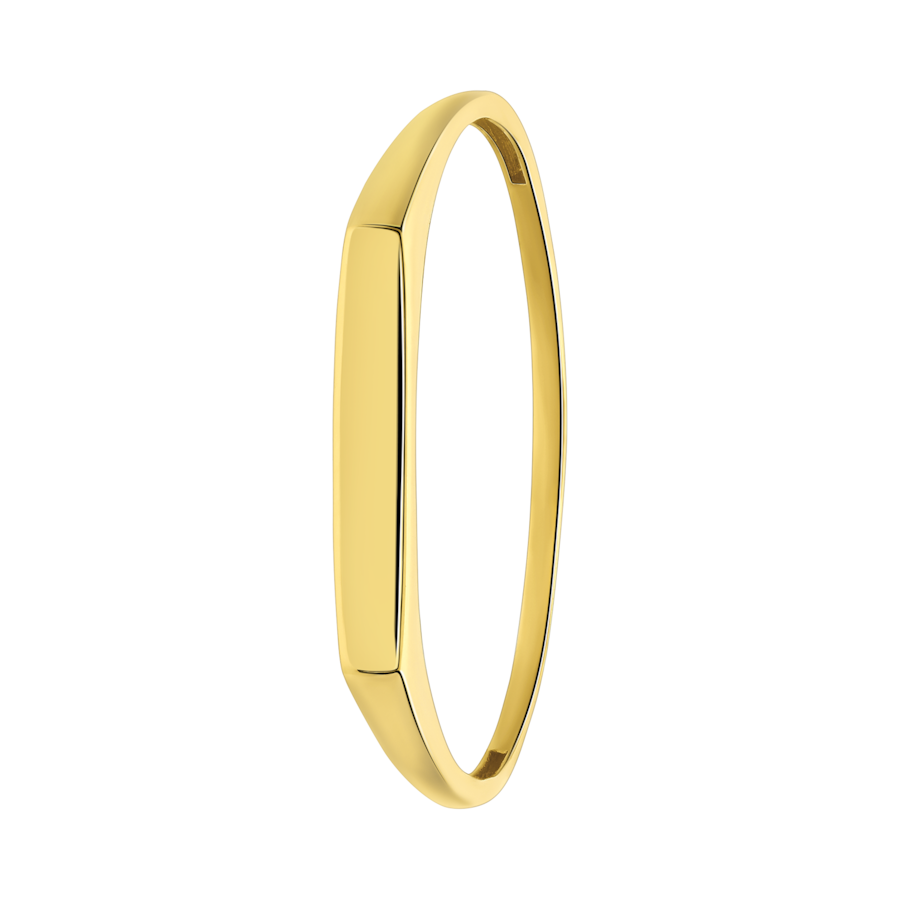Lucardi Ring 585 Gold - Gelbgold legiert 55mm Damen