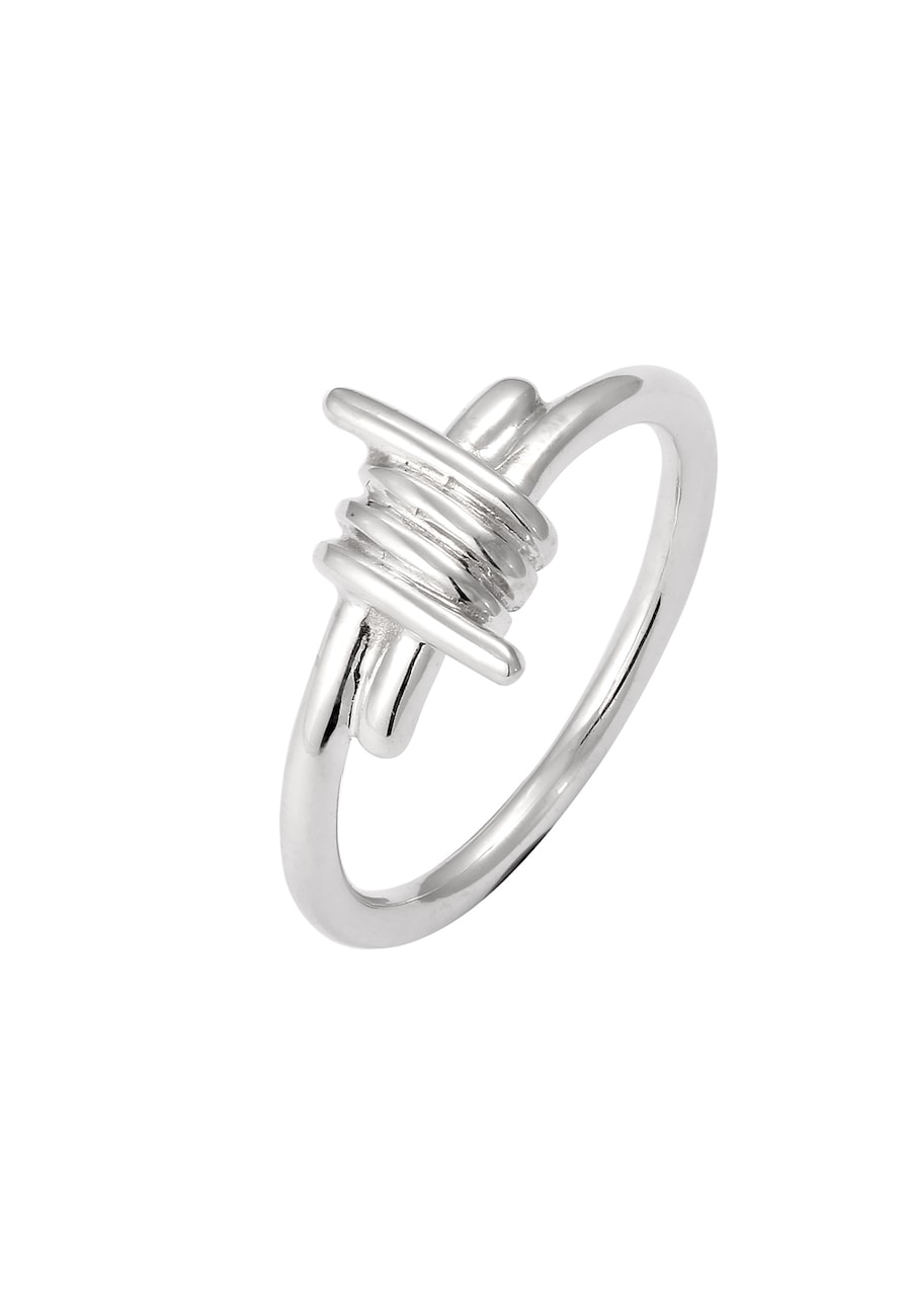 KUZZOI Big Spike Draht Design 925 Sterling Silber 62 Herren