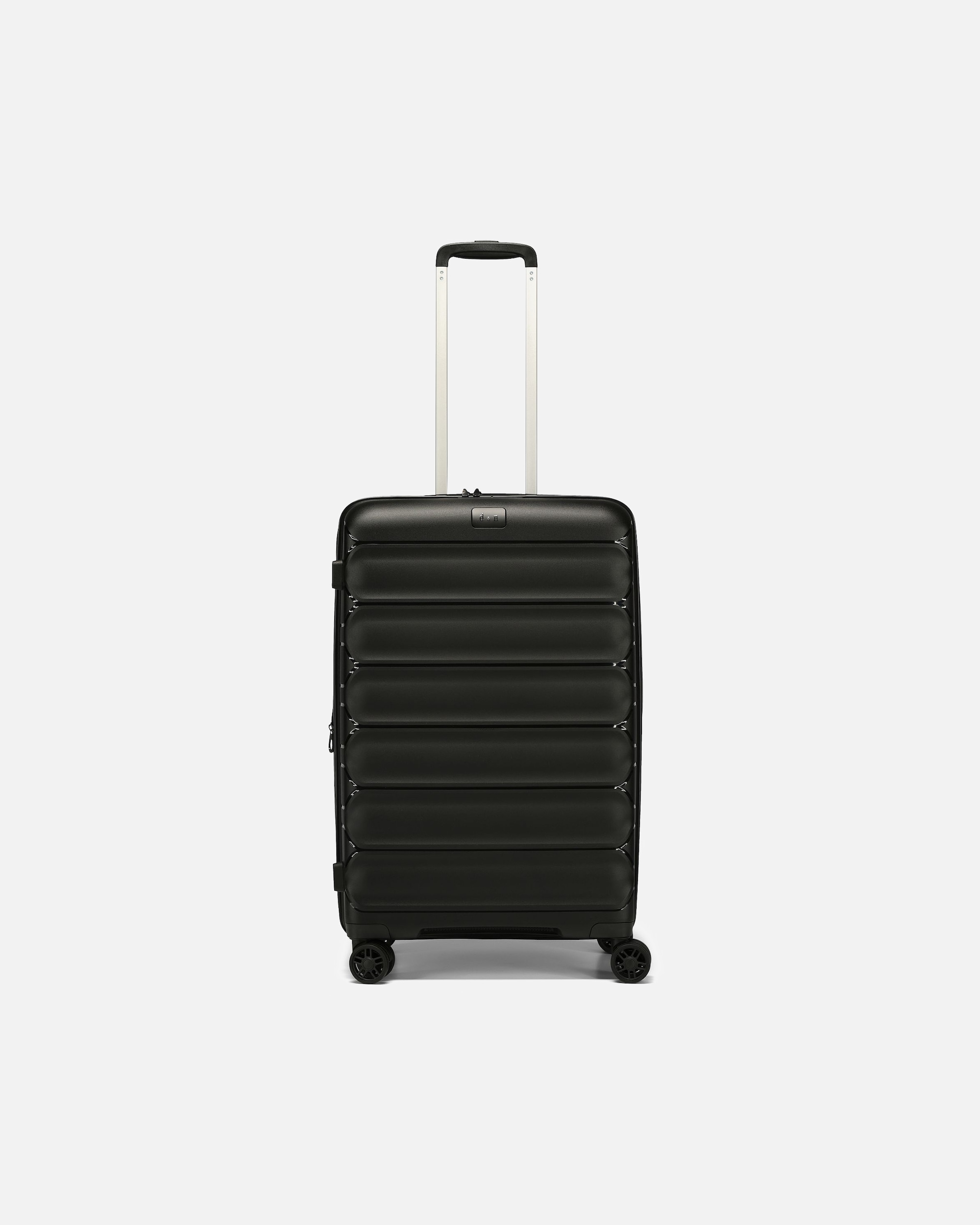 Trolley für Männlich d & n Travel Line 4700 4 Rollen Trolley 68 cm mit Dehnfalte black