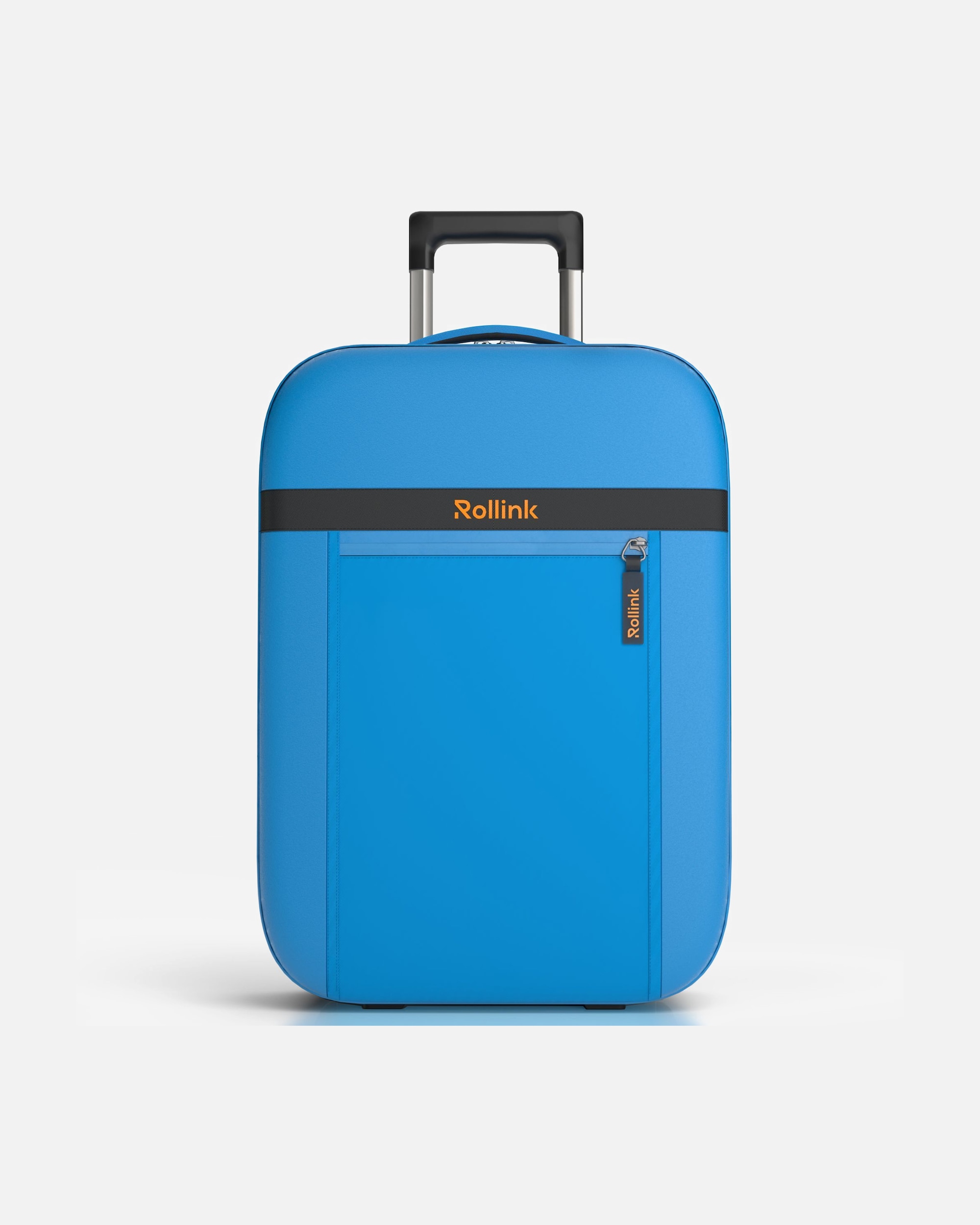 Trolley für Männlich Rollink Aura Cabin faltbarer 2-Rollen Kabinentrolley S 55 cm dive blue