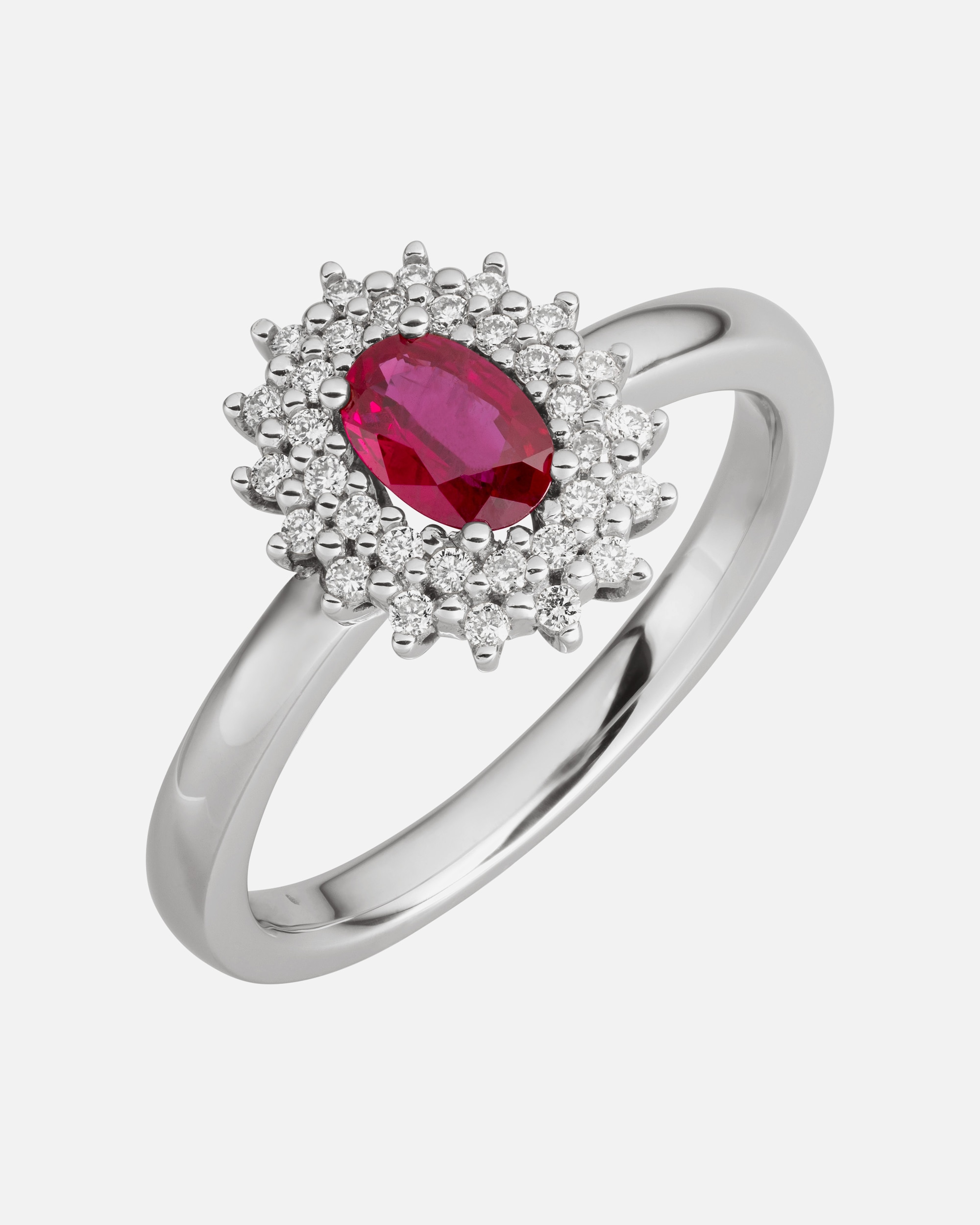 Ring für Weiblich Orolino Ring 585/- Gold Rubin rot 0.2000 Karat 058 (18,5)