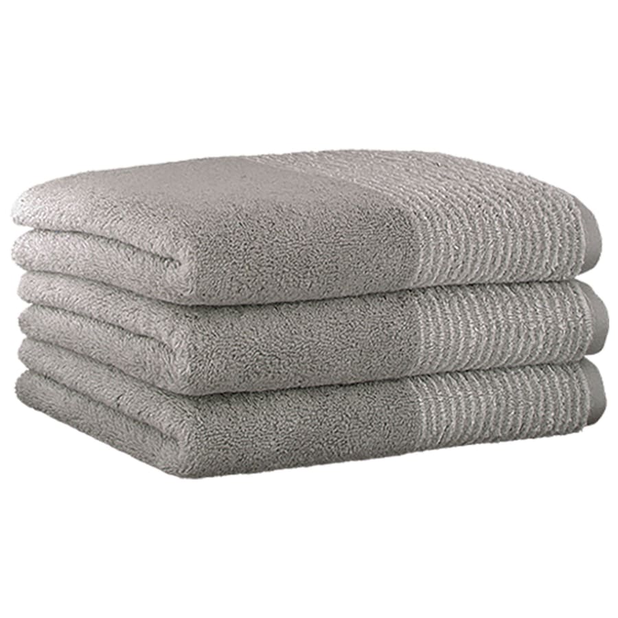 Cawö Gästetuch 3er Pack 'Luxury Home Two-Tone' Platin