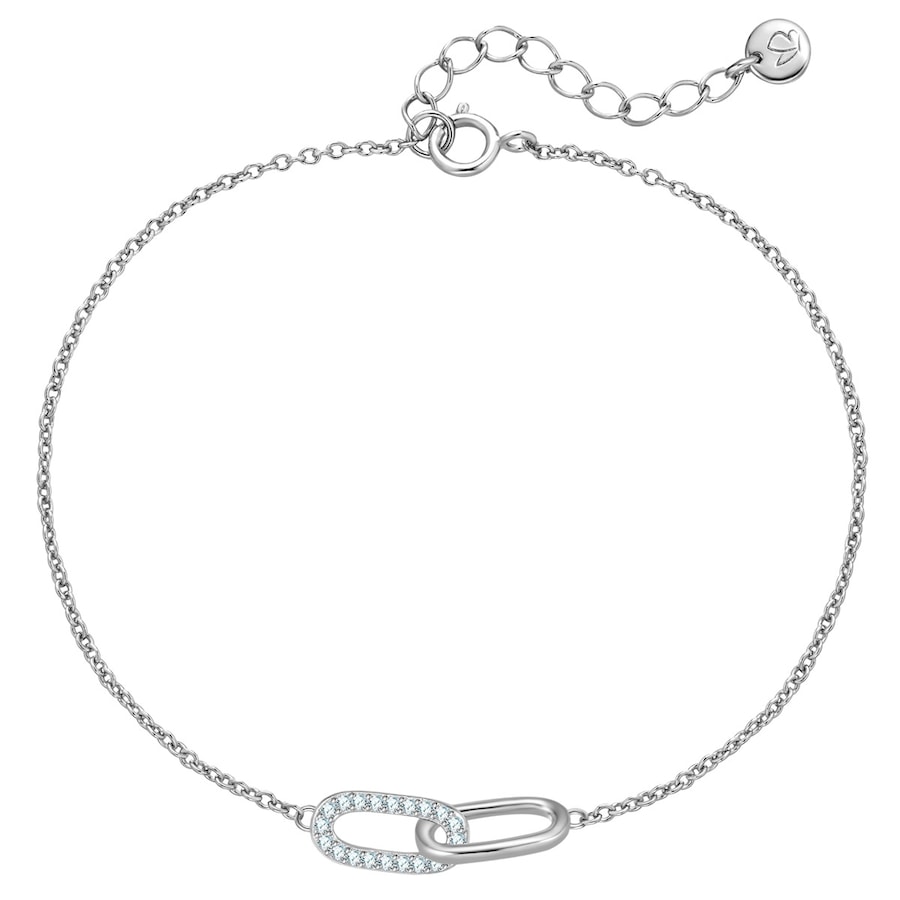 Glanzstücke München Armband aus Sterling Silber in silber mit Zirkonia 17,0 cm Basislänge + 3,0 Verlängerung Damen