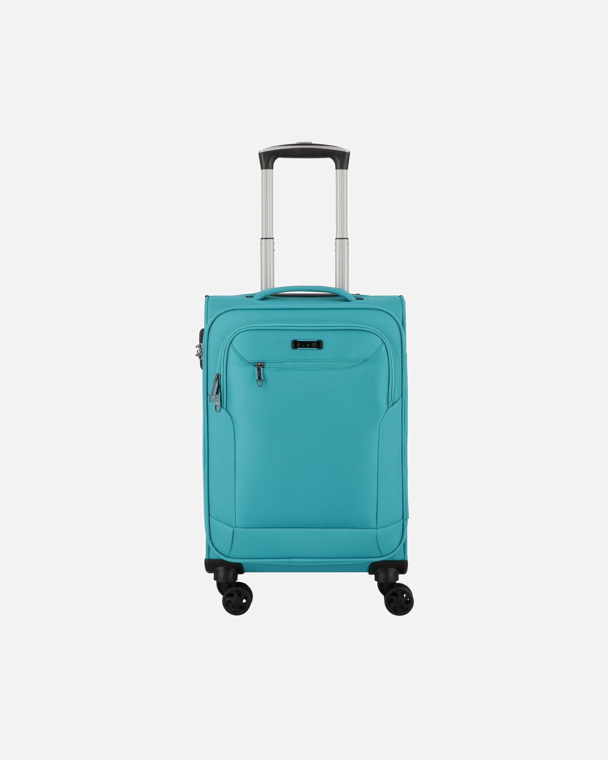 Handgepäckkoffer für Männlich d & n Travel Line 6854 4-Rollen Kabinentrolley 55 cm petrol