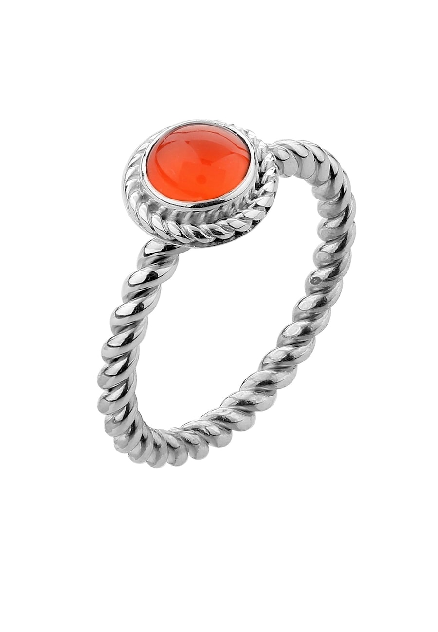 Nenalina Karneol Geburtsstein Juli Boho 925 Silber 54 Damen