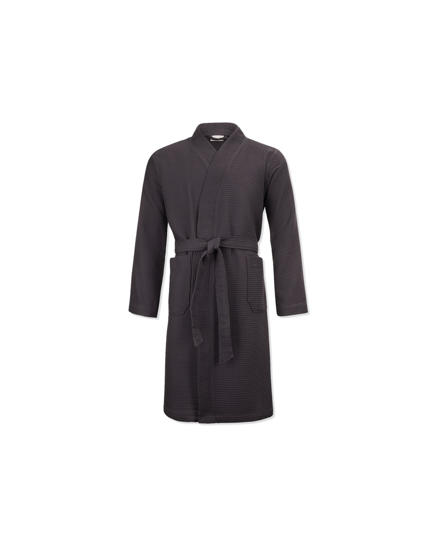 Möve Kimono Homewear graphit Schwarz