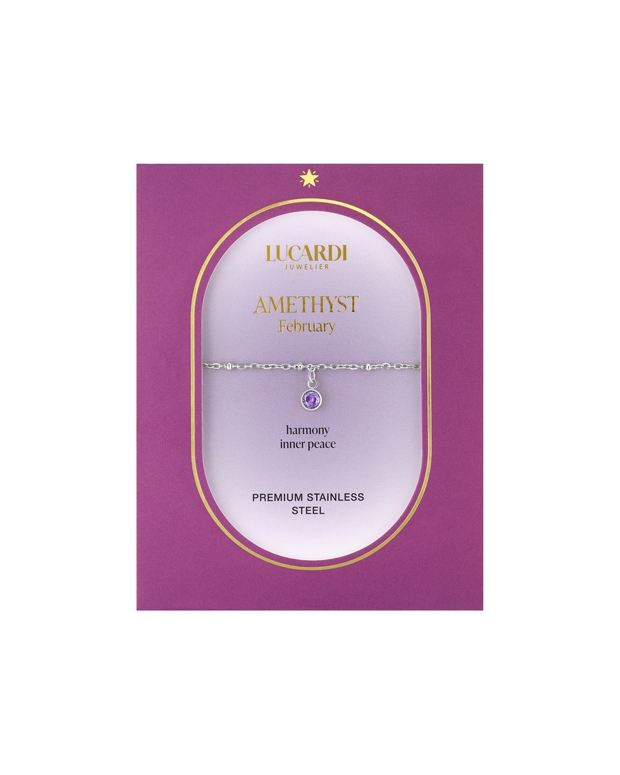 Lucardi Armbänder Silber - Februar Damen
