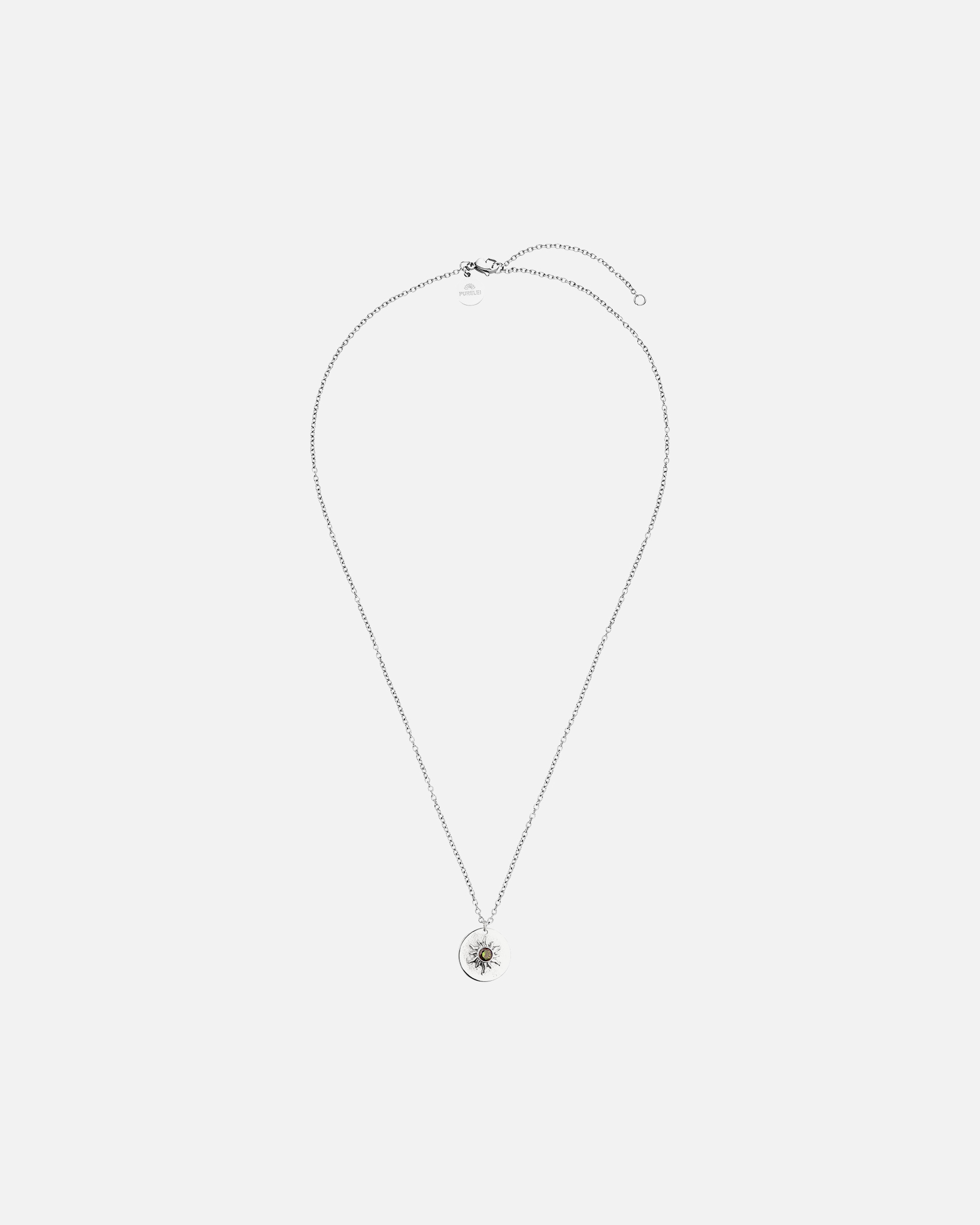 Halskette für Unisex Purelei Luana Coin Kette 100% Edelstahl Silber