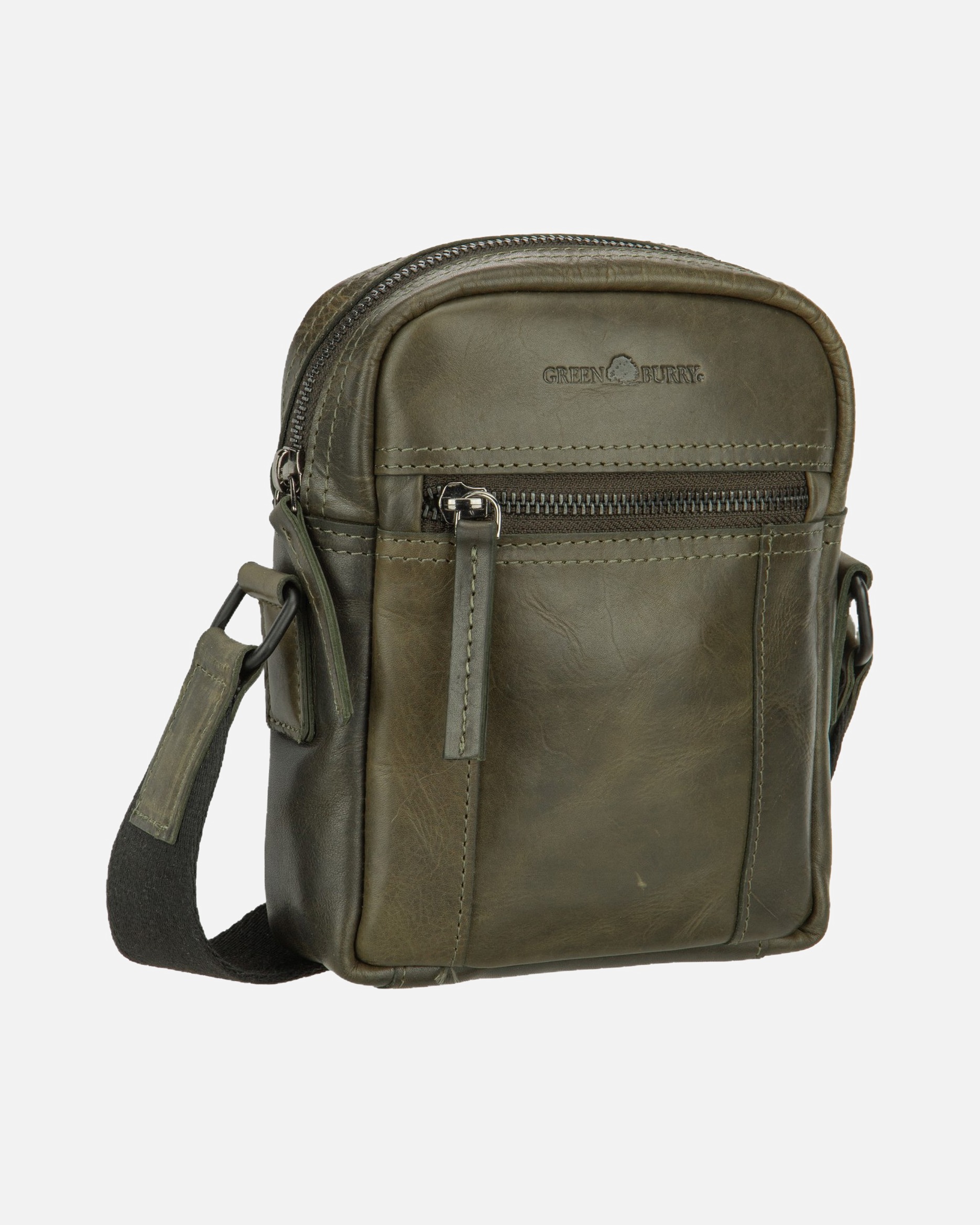 Umhängetasche für Unisex Greenburry Umhängetasche Newport Travel Umhänger Small British Green