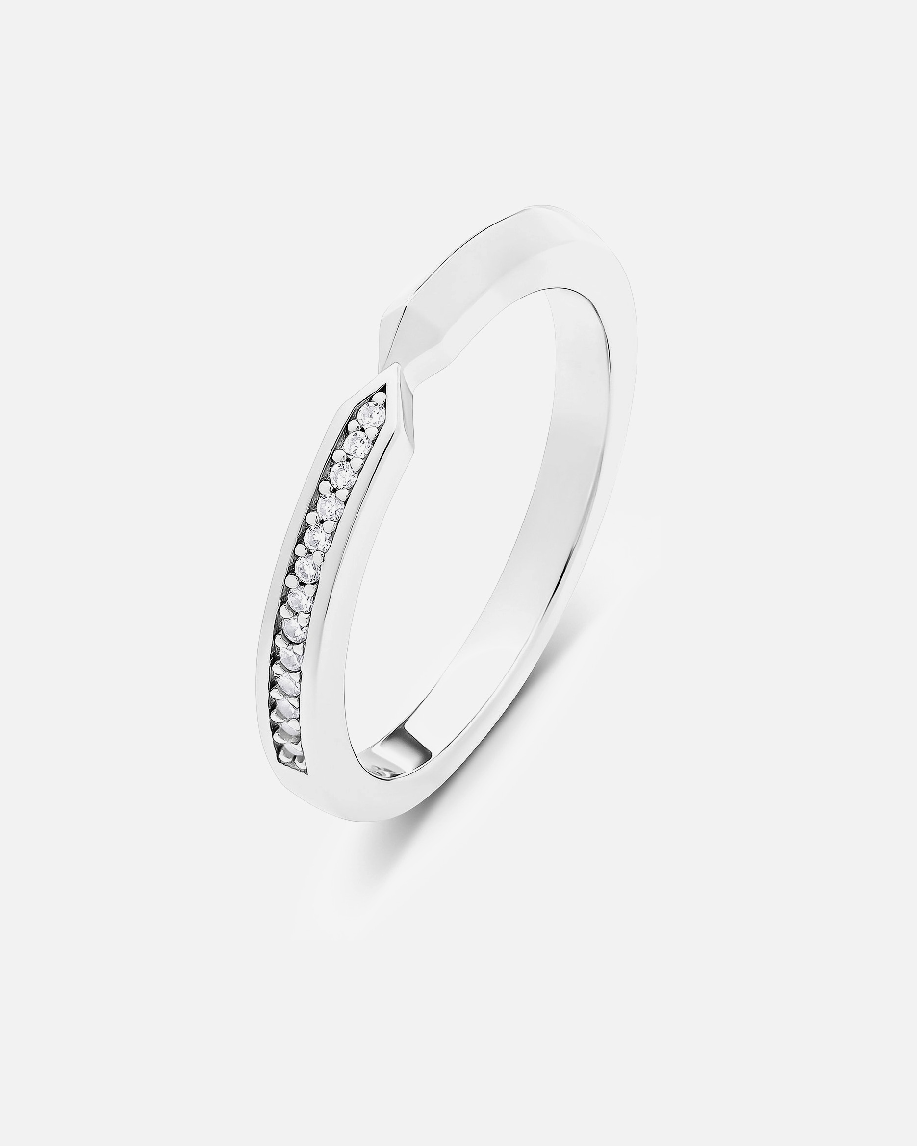 Ring für Weiblich Jette Damenring 925er Silber, recycelt 59