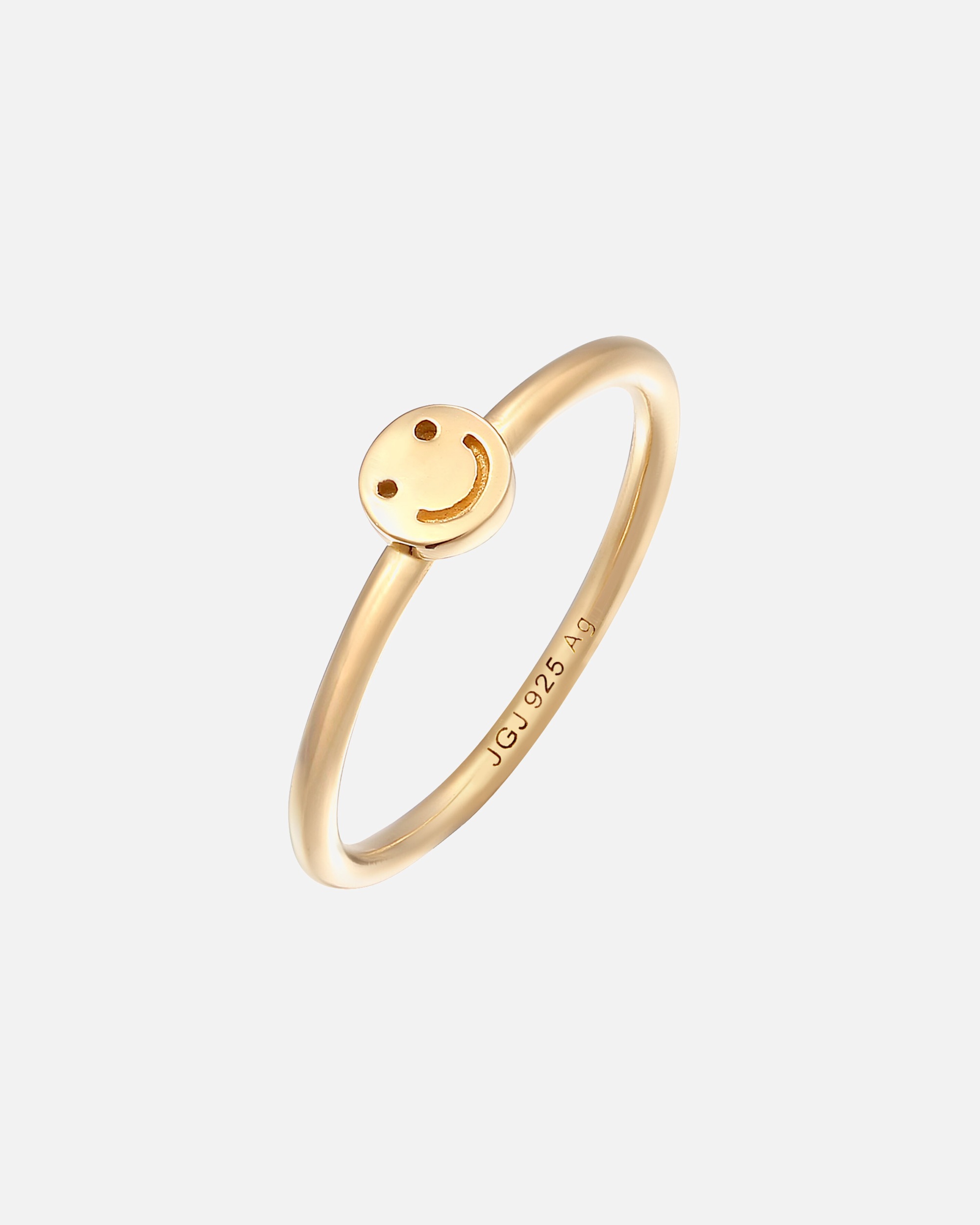 Ring für Weiblich Elli Elli Ring mit Smiling Face Rinky Ring 925 Silber 46