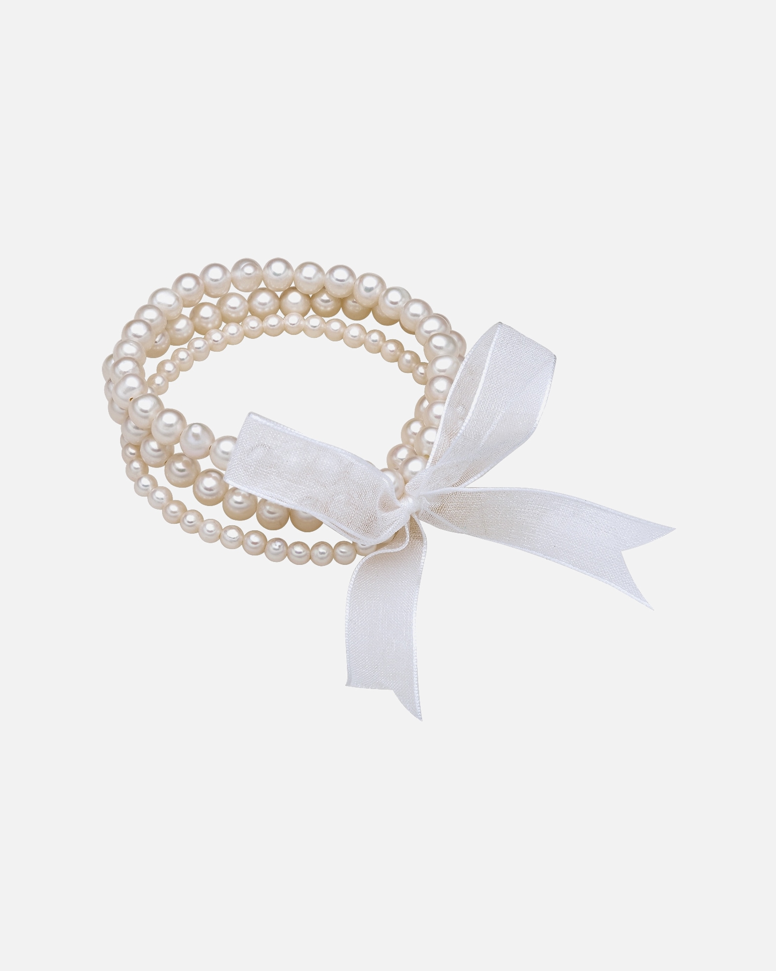 Armband für Weiblich Rafaela Donata Perlen-Armband Süßwasser-Zuchtperle in Weiß 19,0 cm
