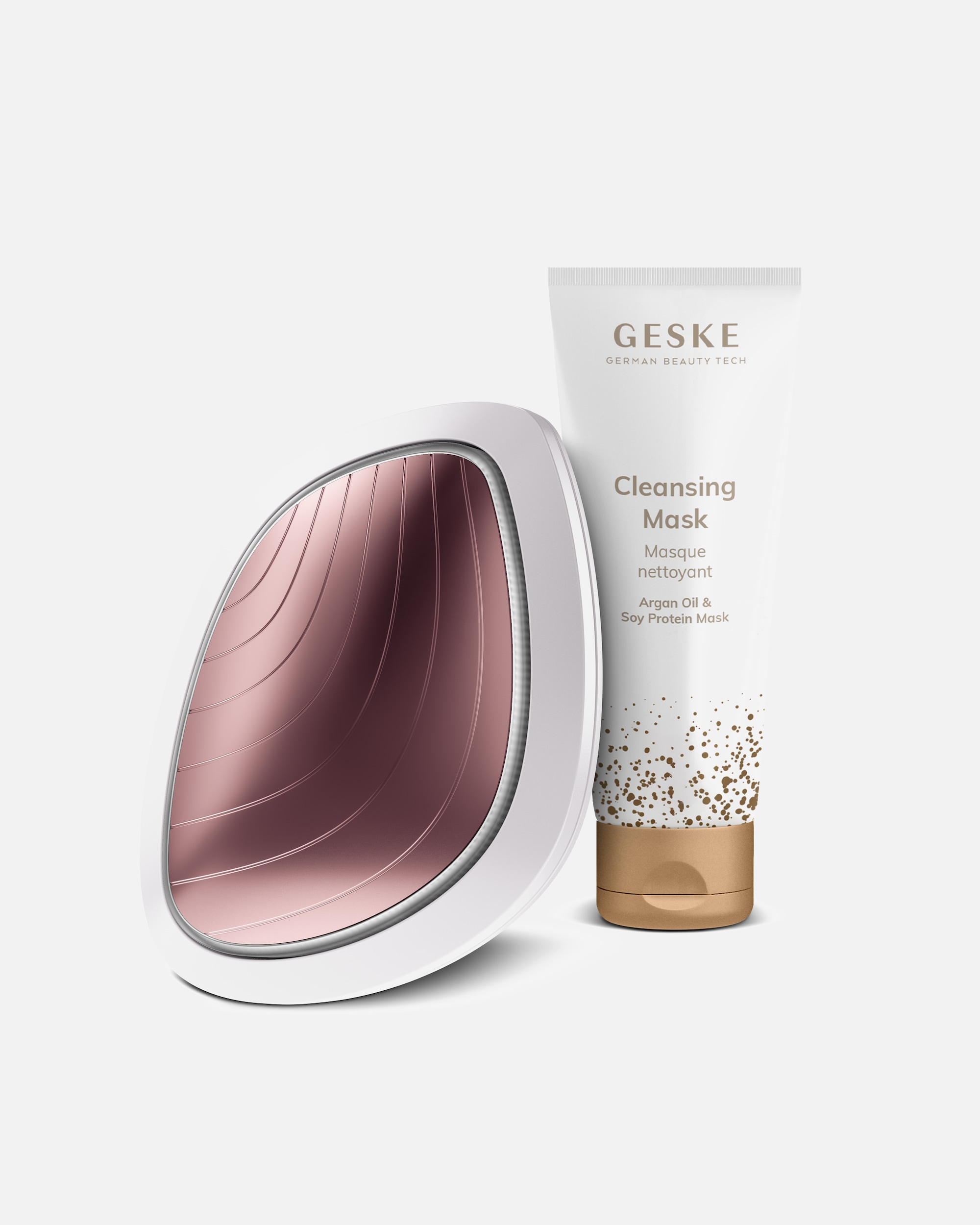 Gesichtspflegeset für Unisex GESKE Sonic Warm & Cool Mask | 9 in 1 | Farbe: Starlight + Gratis Kosmetik Starlight