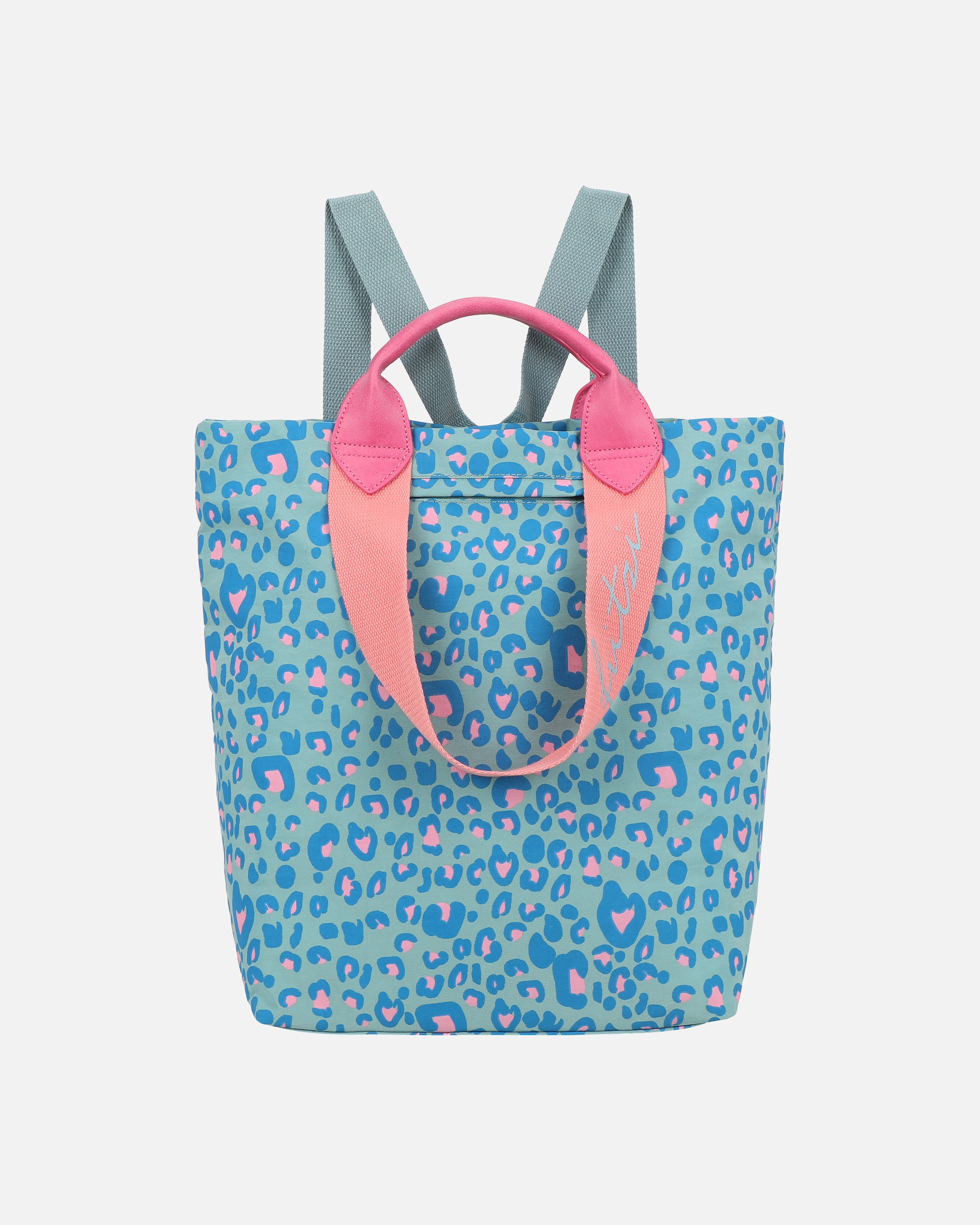 Rucksack für Weiblich Fritzi aus Preußen Rucksack Ju Leo mit tollem Leo-Print grün