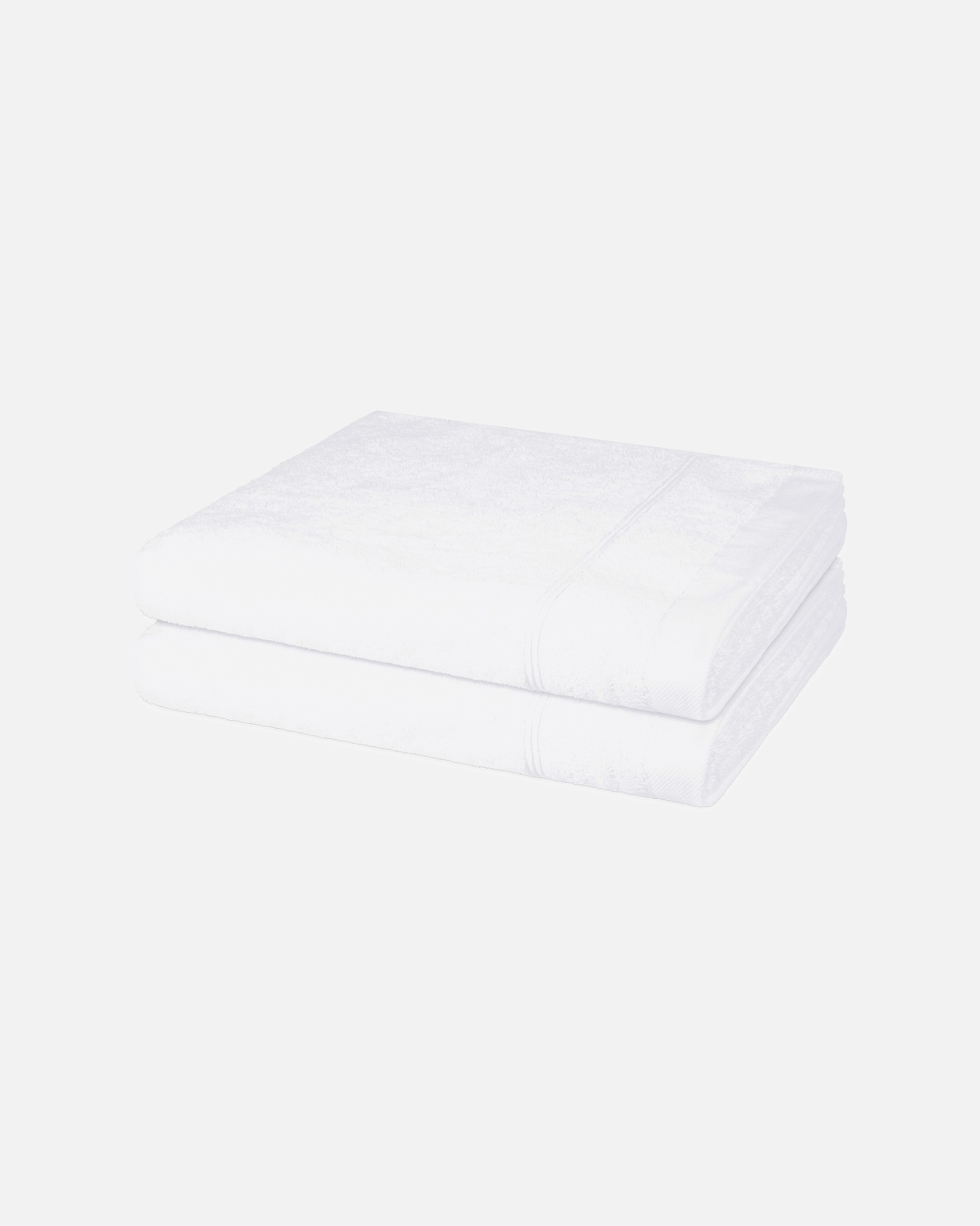 Handtuch für Unisex ROSS Duschtuch-Set Rubin (2er Set) Weiß