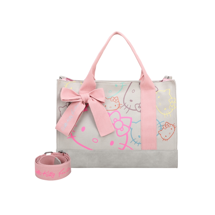 Fritzi aus Preußen Henkeltasche Tote Bag Canvas Limited Outline mit Hello Kitty-Print grau Grau Damen