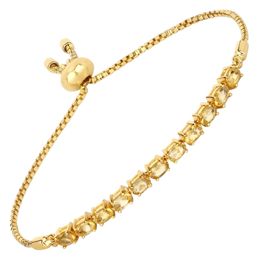 Rafaela Donata Armband Sterling Silber Amethyst in Gelbgold Yellow Damen