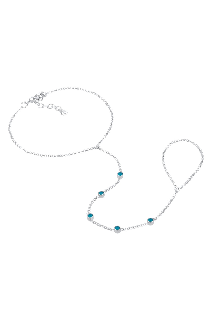 Elli Hand Chain Handkette Armband 925 Silber silberfarben Damen