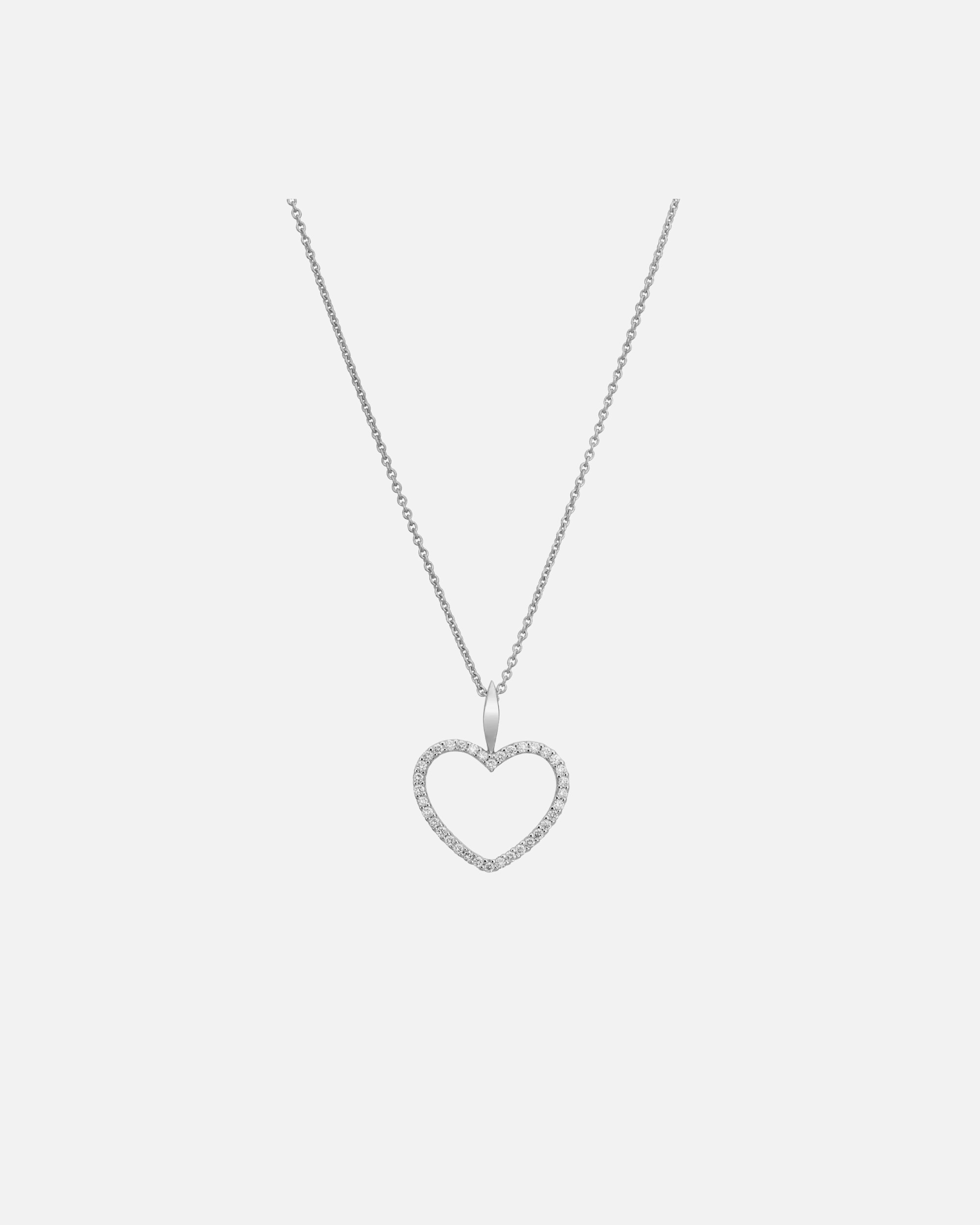 Halskette für Weiblich Lyomi Default Brand Line Anhänger mit Kette 585/- Gold Diamant Lab Grown weiß 0,24ct. 45,0cm