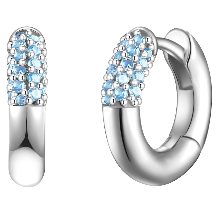 Glanzstücke München Creolen Sterling Silber Spinell in 13,9 mm Damen