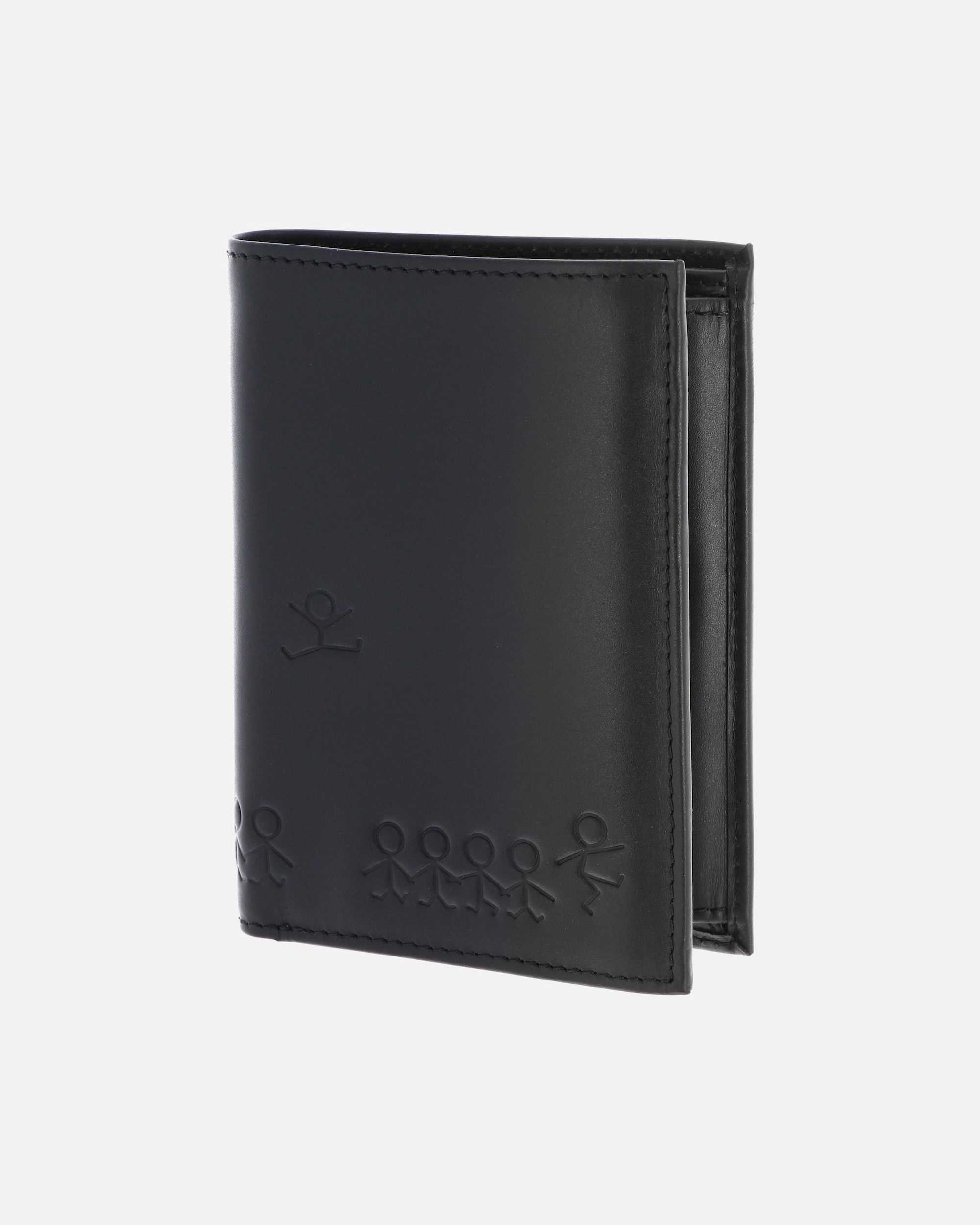 Portemonnaie für Männlich oxmox Leather Herrengeldbörse schwarz-jumping jack 2.0