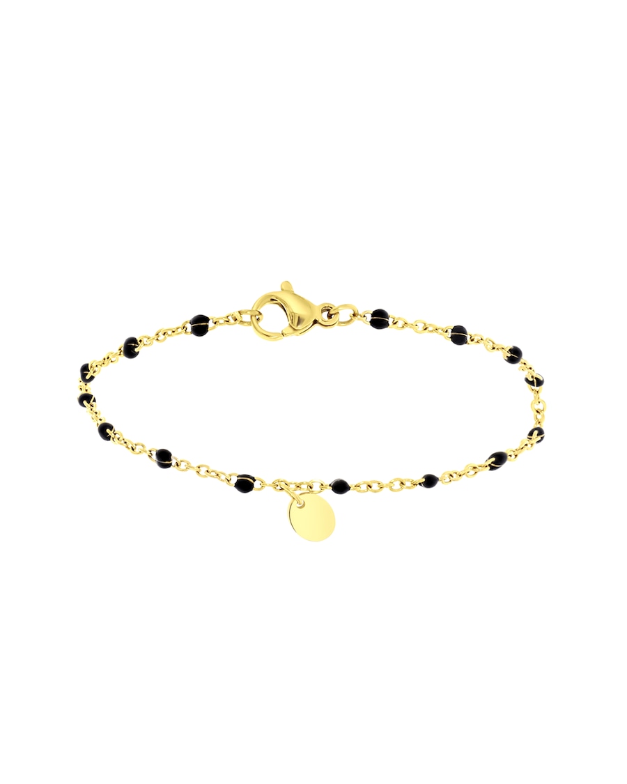 Lucardi Armband Stahl - goldfarbig Damen