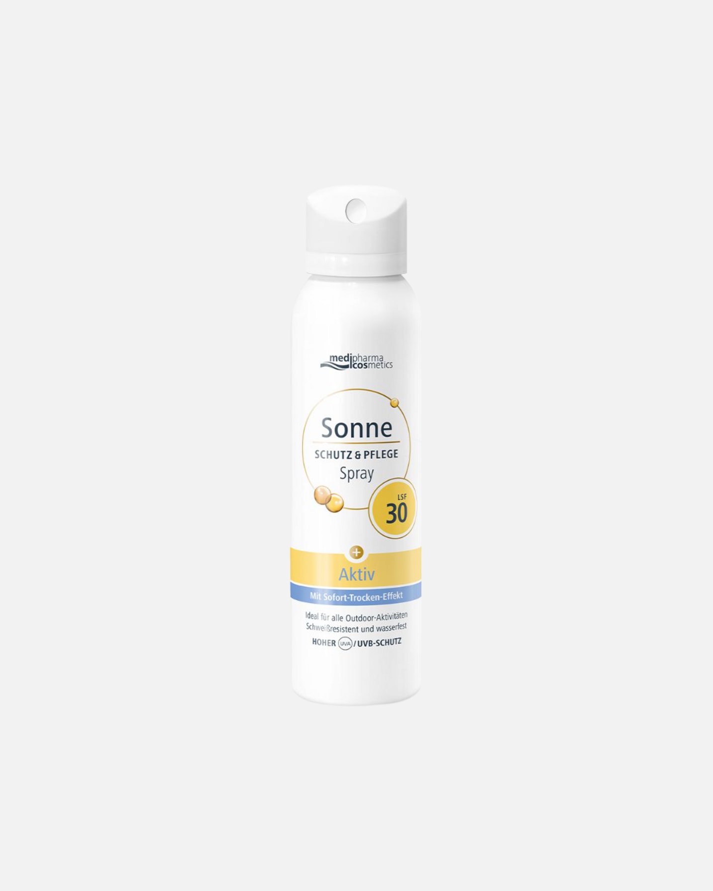 Sonnencreme Körper für Unisex medipharma Cosmetics Sonne Schutz & Pflege Aktiv Aerosol-Spray LSF 30 150 ml