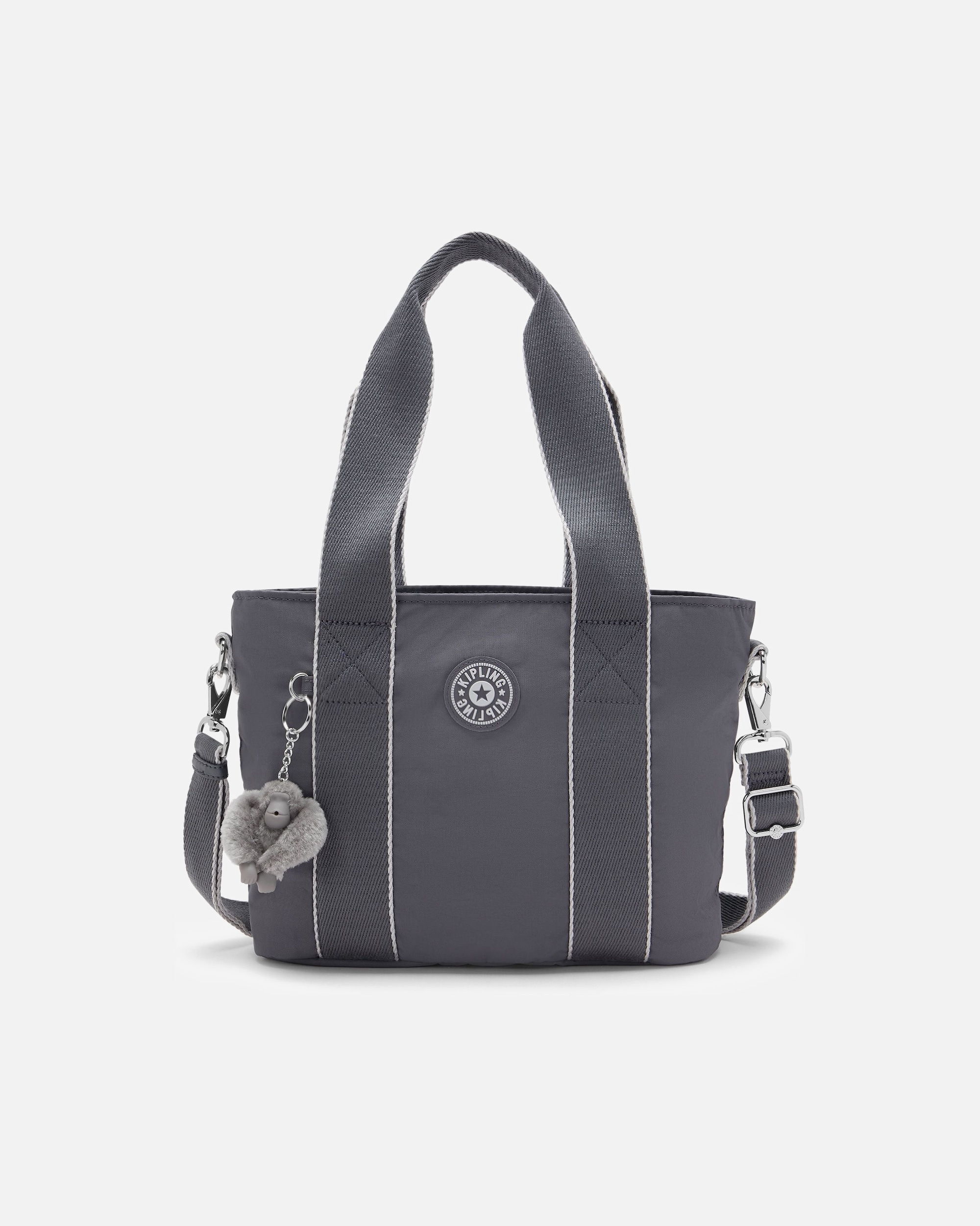 Tasche für Weiblich Kipling Minta Schultertasche moonlit grey