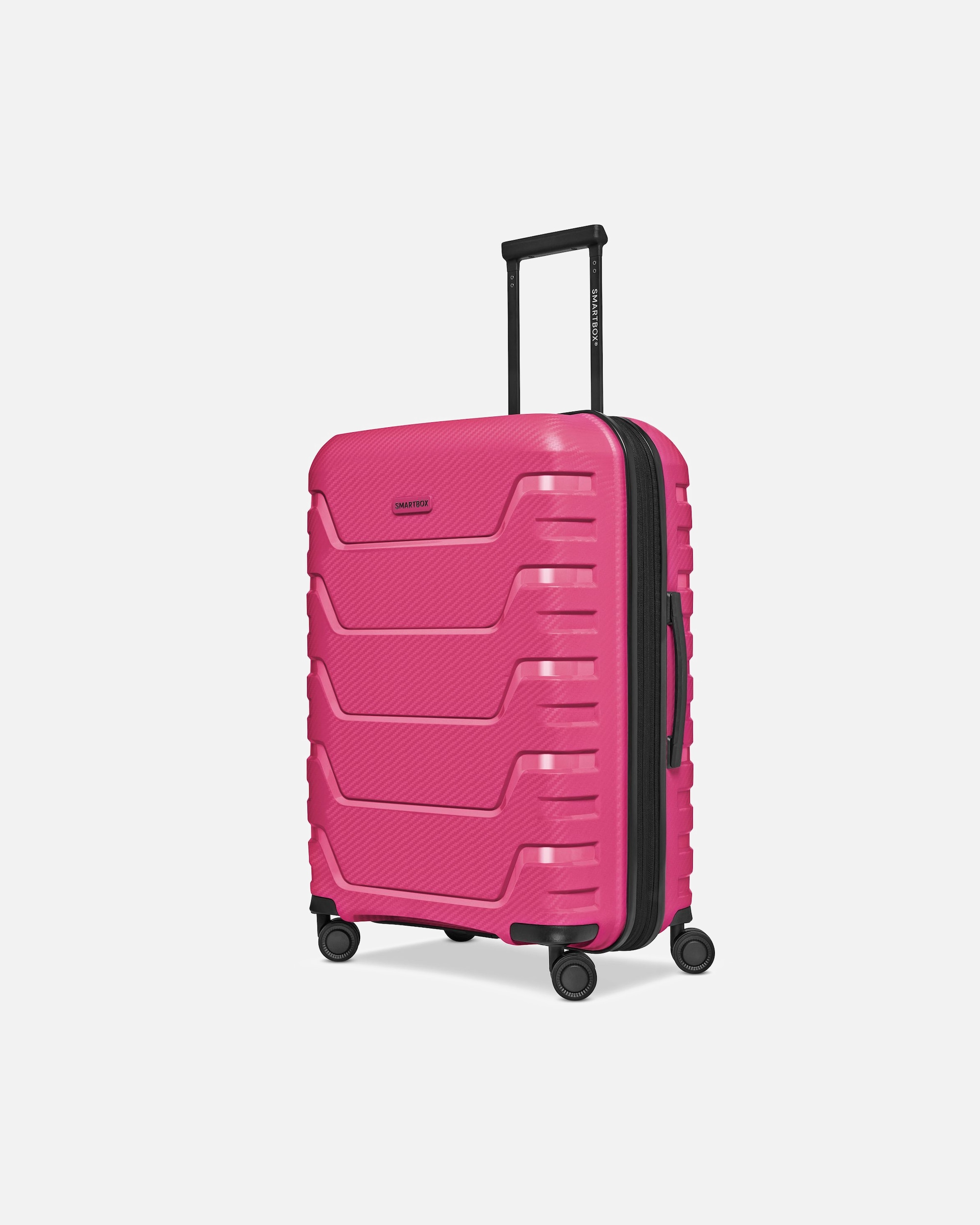 Trolley für Männlich Smartbox Default Brand Line Edition 01 4 Rollen Trolley 66 cm mit Dehnfalte pink