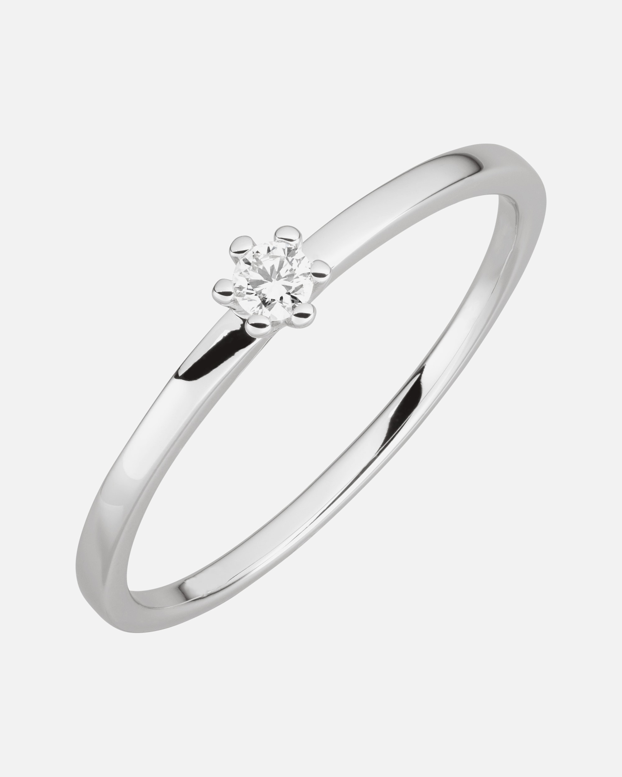 Ring für Weiblich Orolino Ring 585/- Gold Brillant weiß 0,07ct. 060 (19,1)