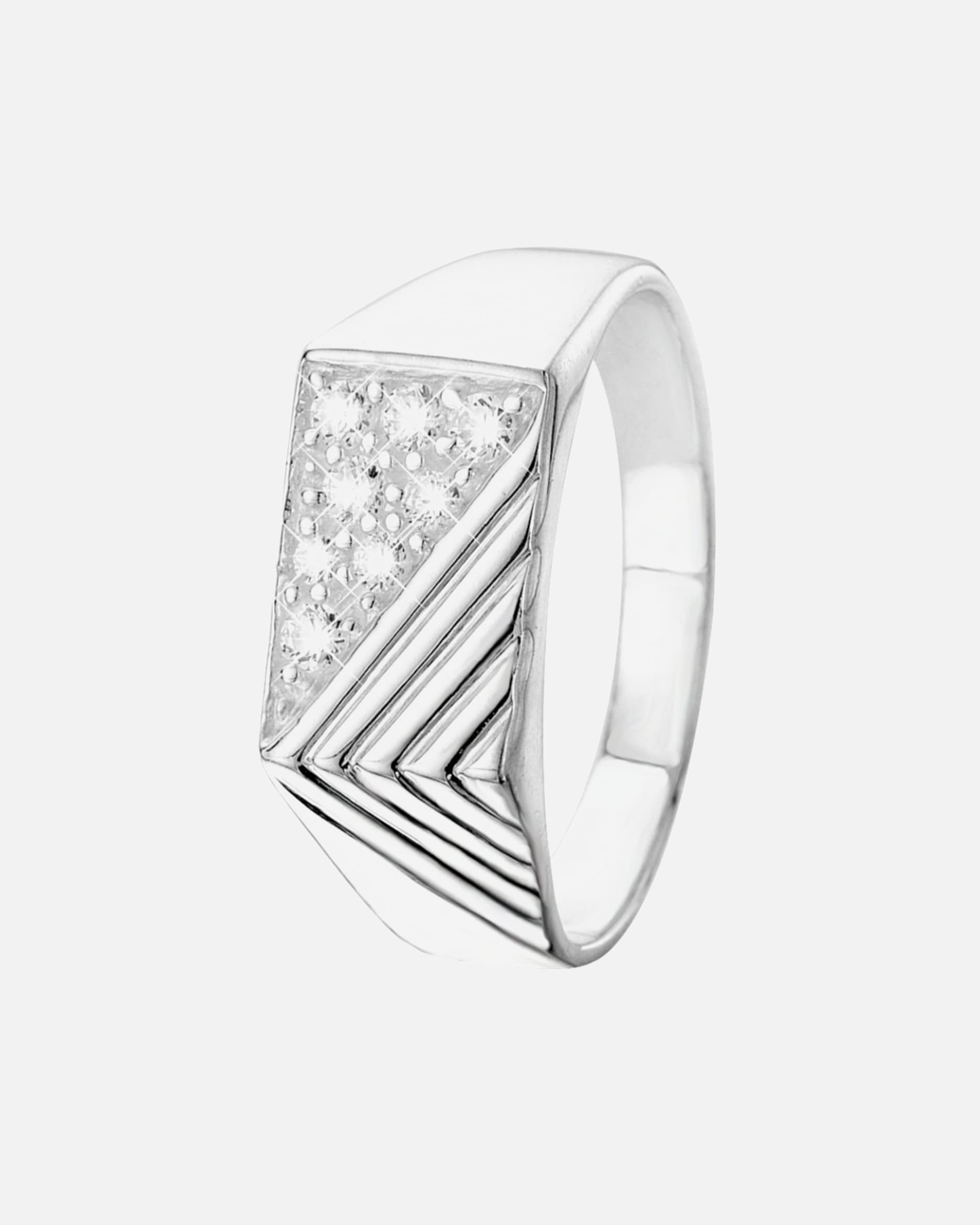 Ring für Männlich Lucardi Ringe 925 Silber - silbern 68mm